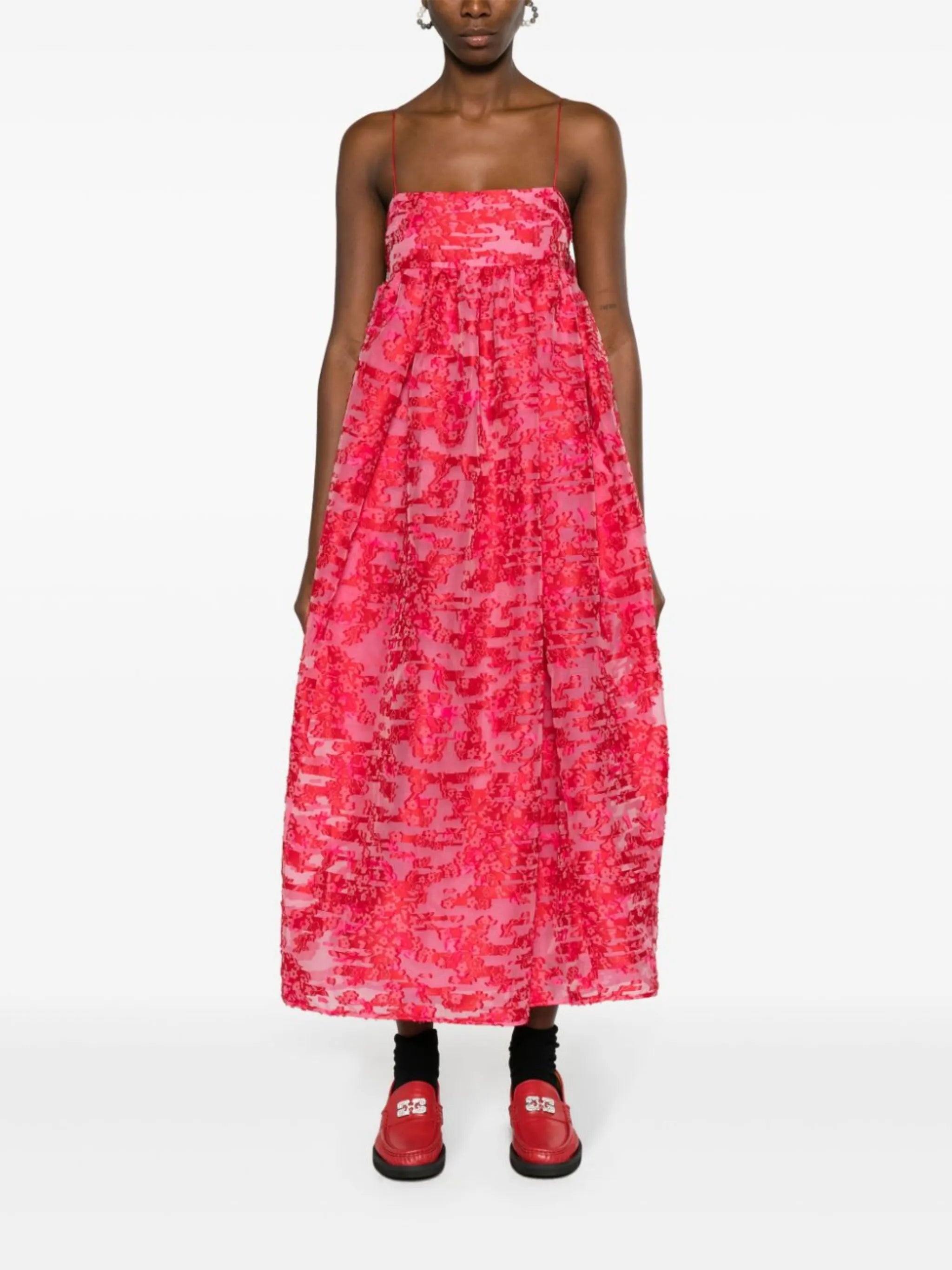 Vilma fil-coupé midi dress