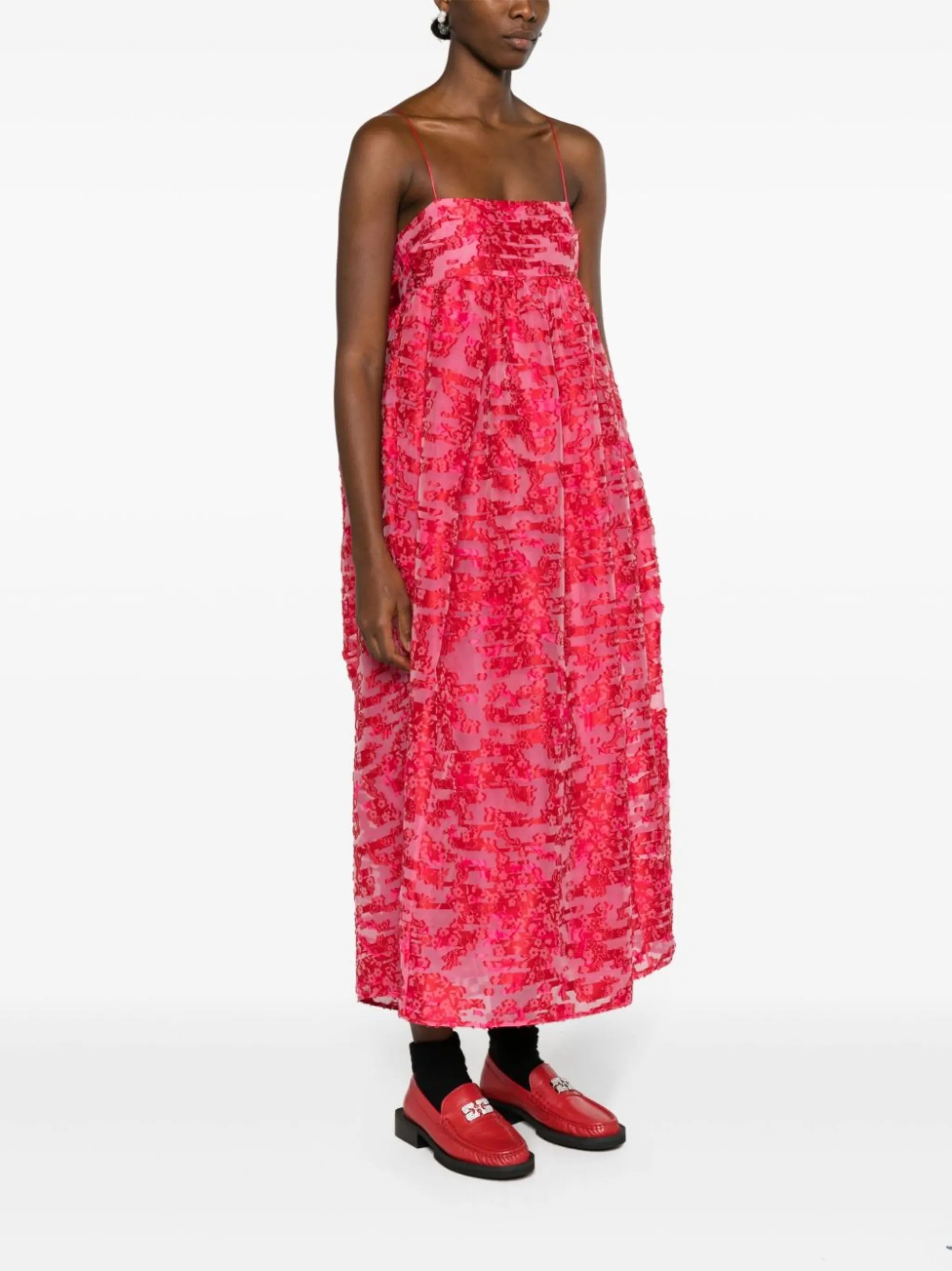 Vilma fil-coupé midi dress