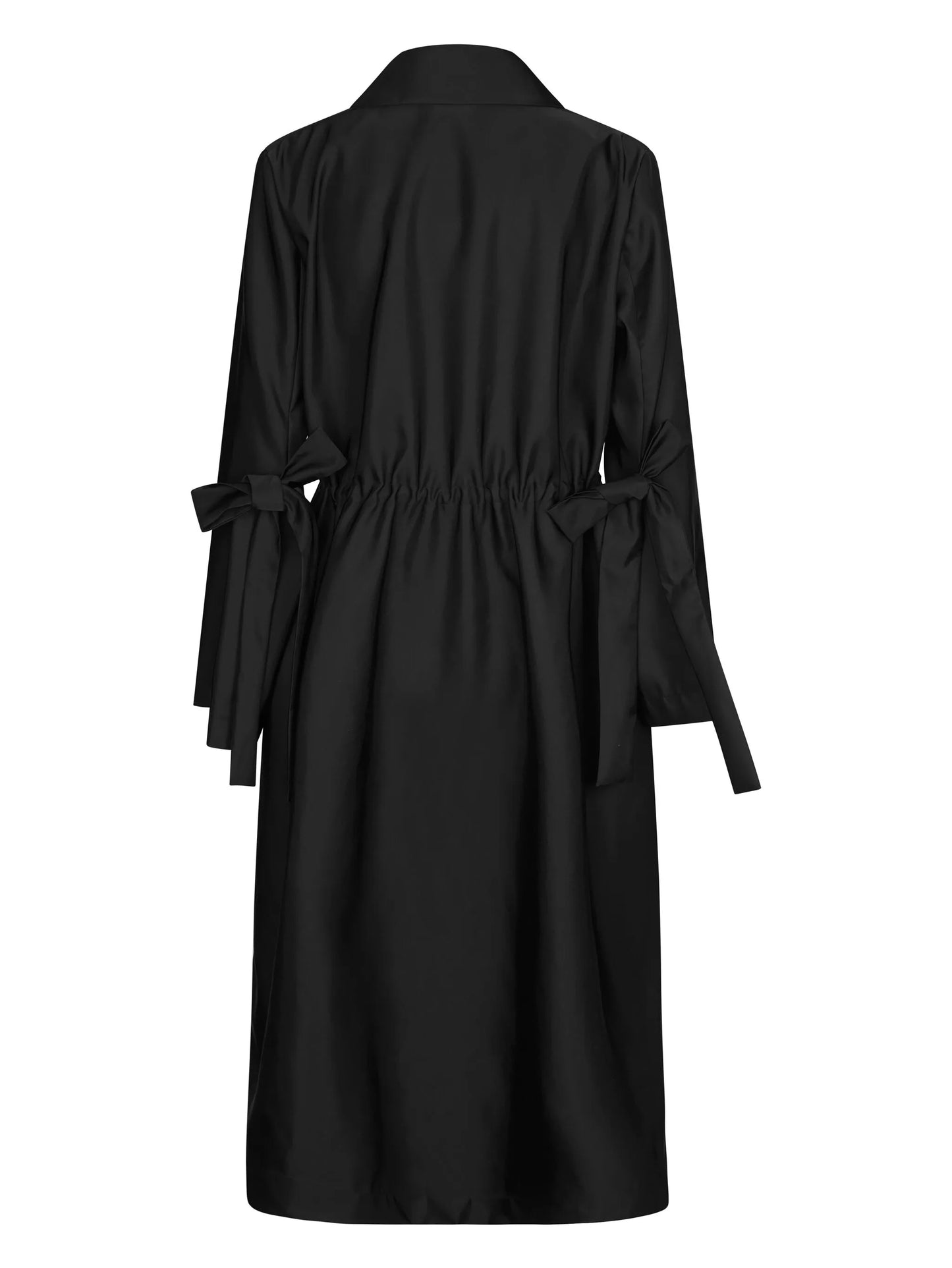 Vania silk maxi coat