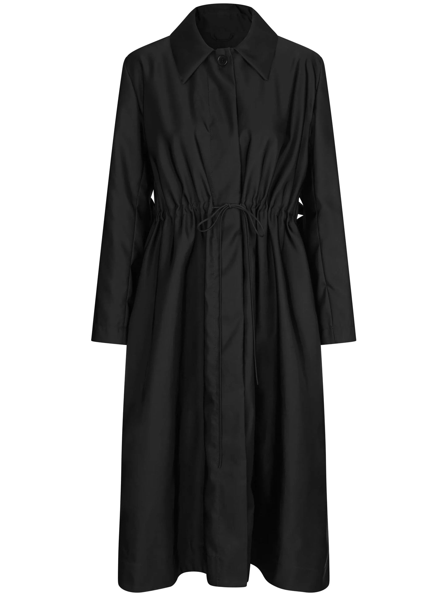 Vania silk maxi coat