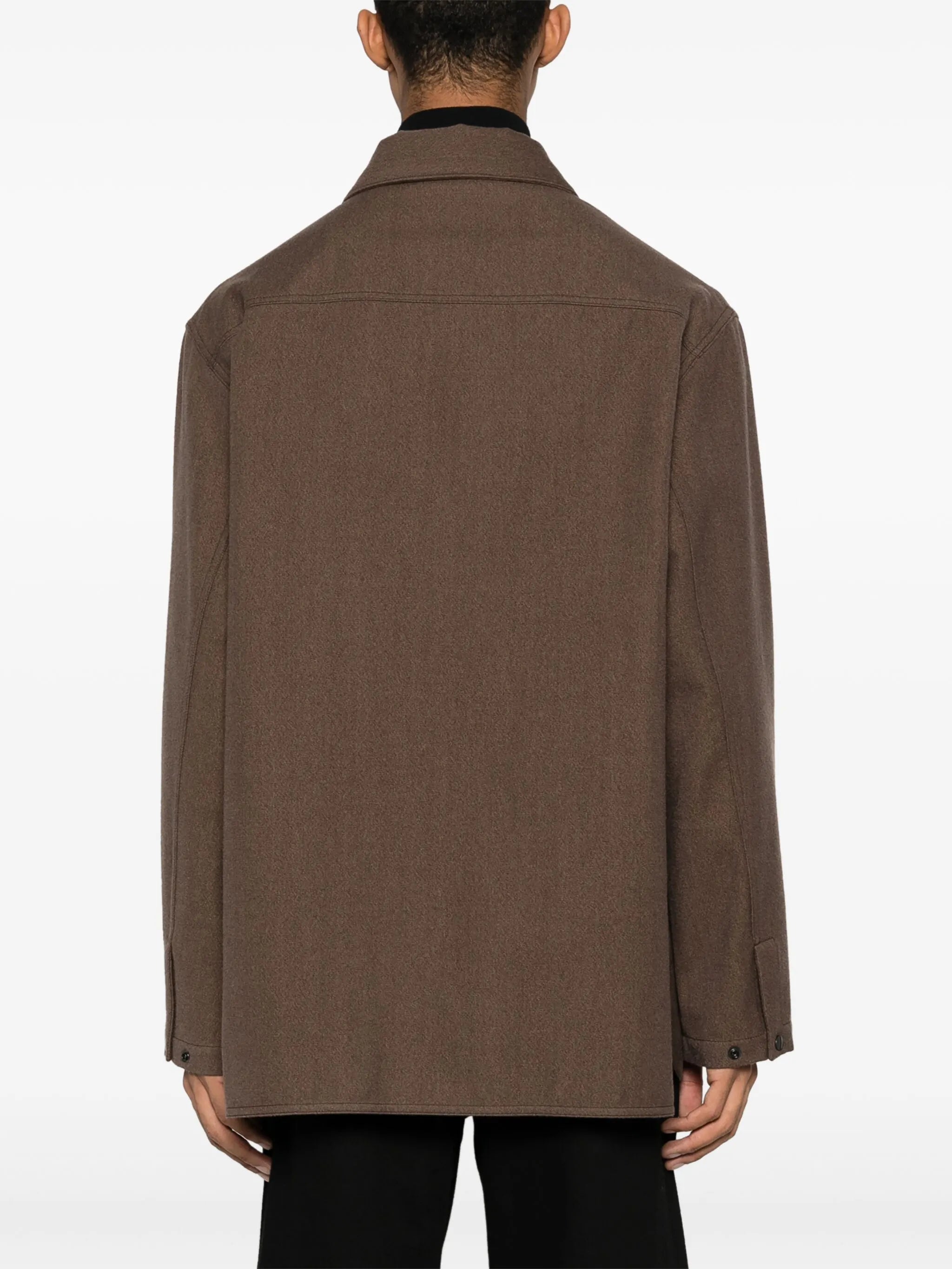 Storm virgin-wool blend shirt jacket