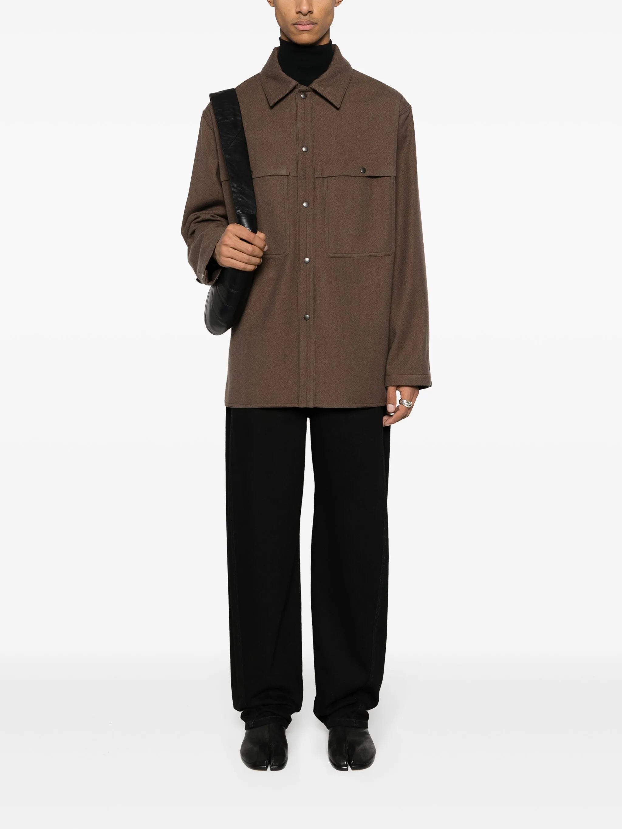 Storm virgin-wool blend shirt jacket