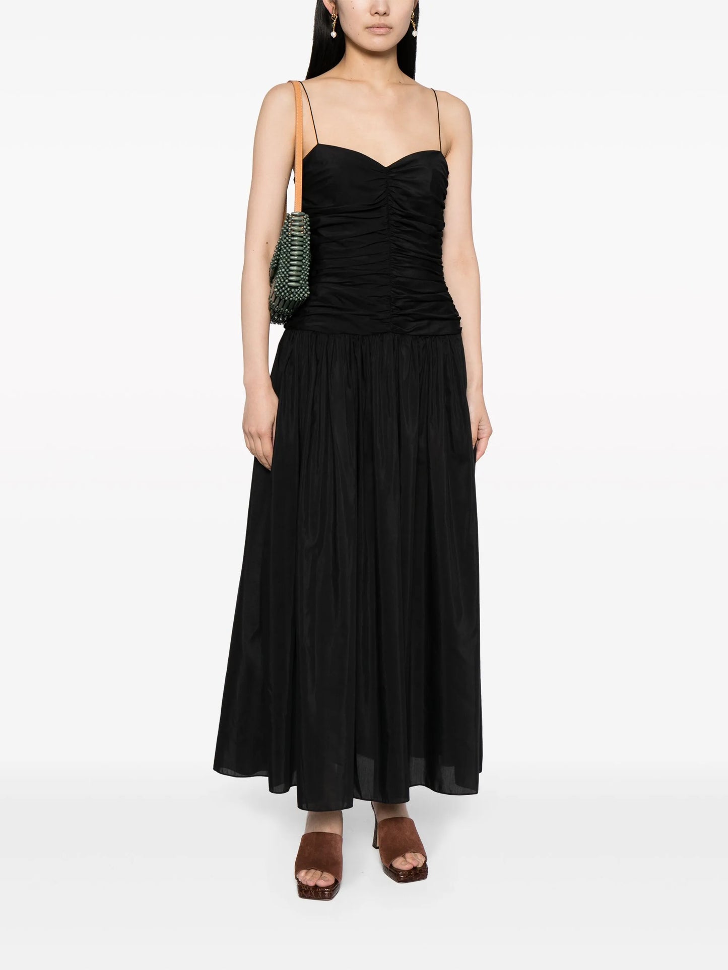 drop-waist gathered dress