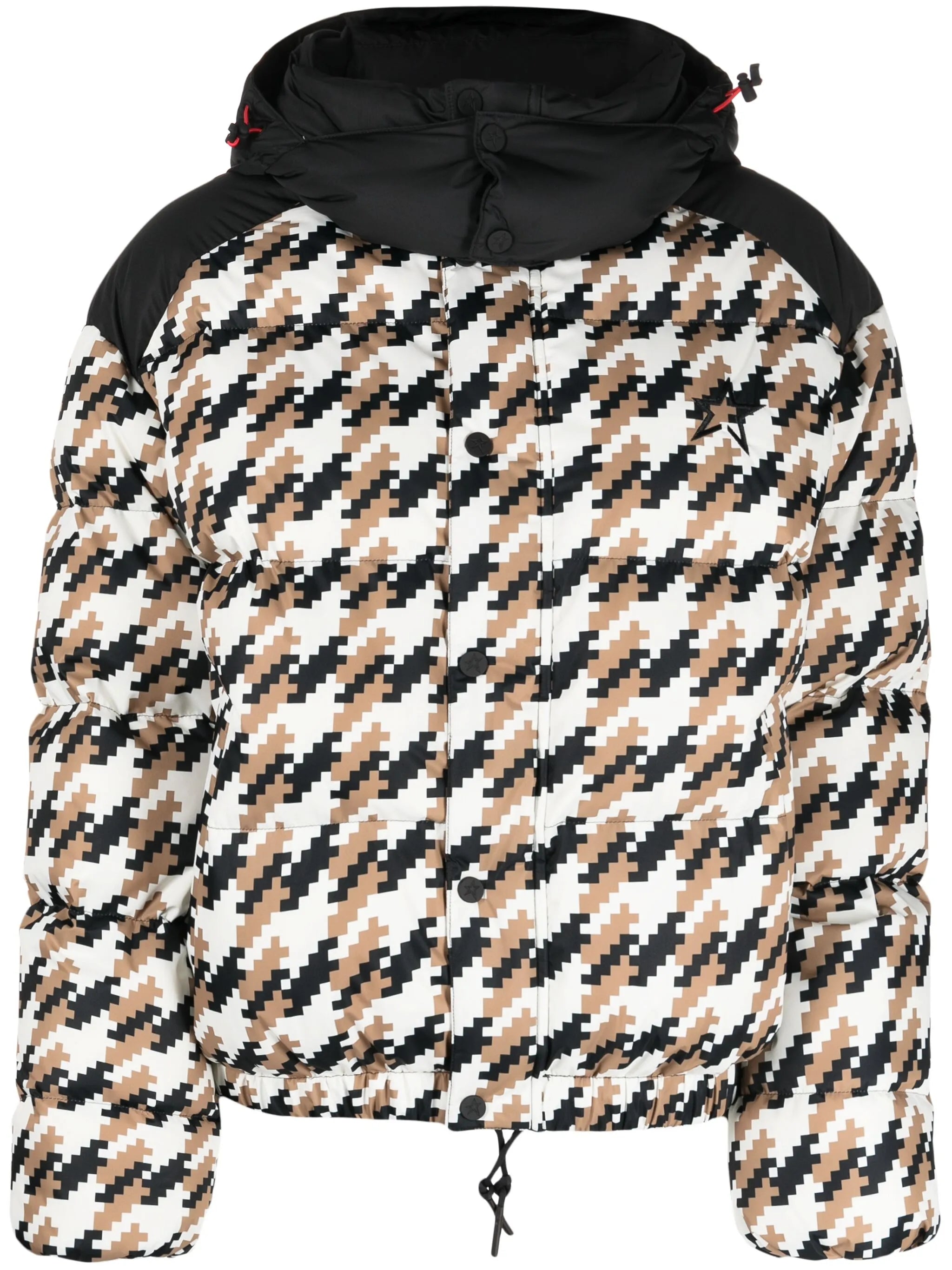Moment houndstooth-pattern puffer jacket