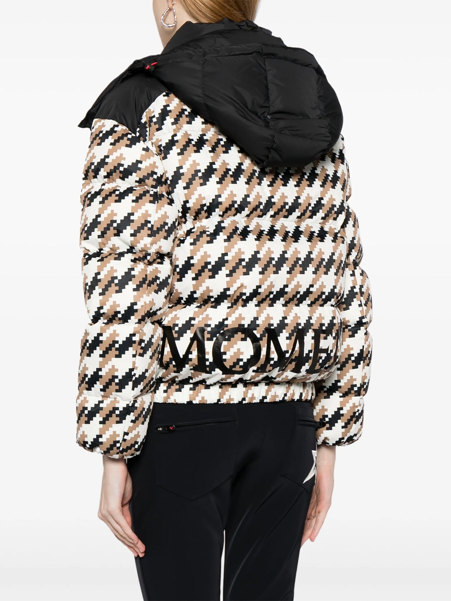 Moment houndstooth-pattern puffer jacket
