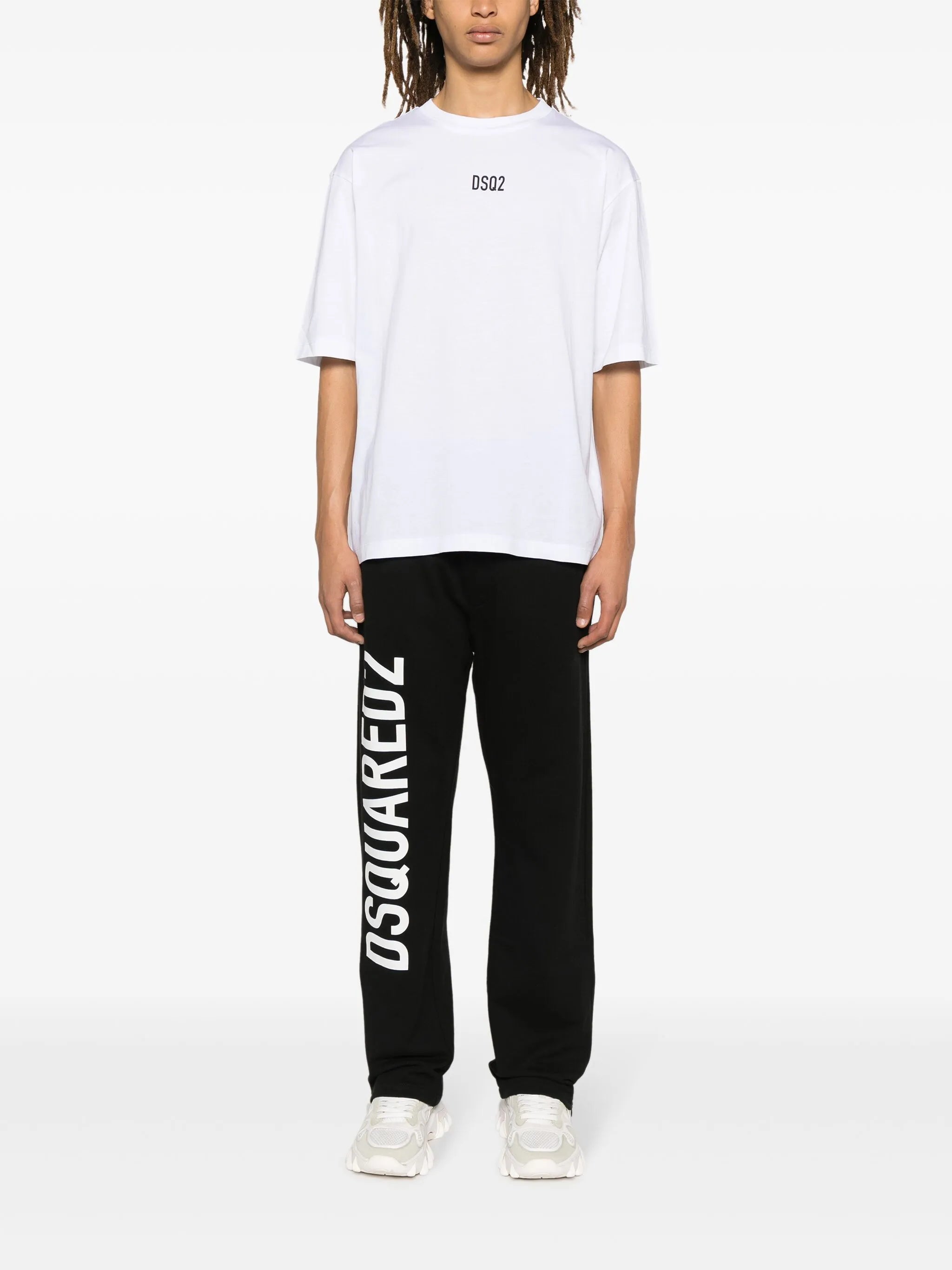 logo-print cotton track pants
