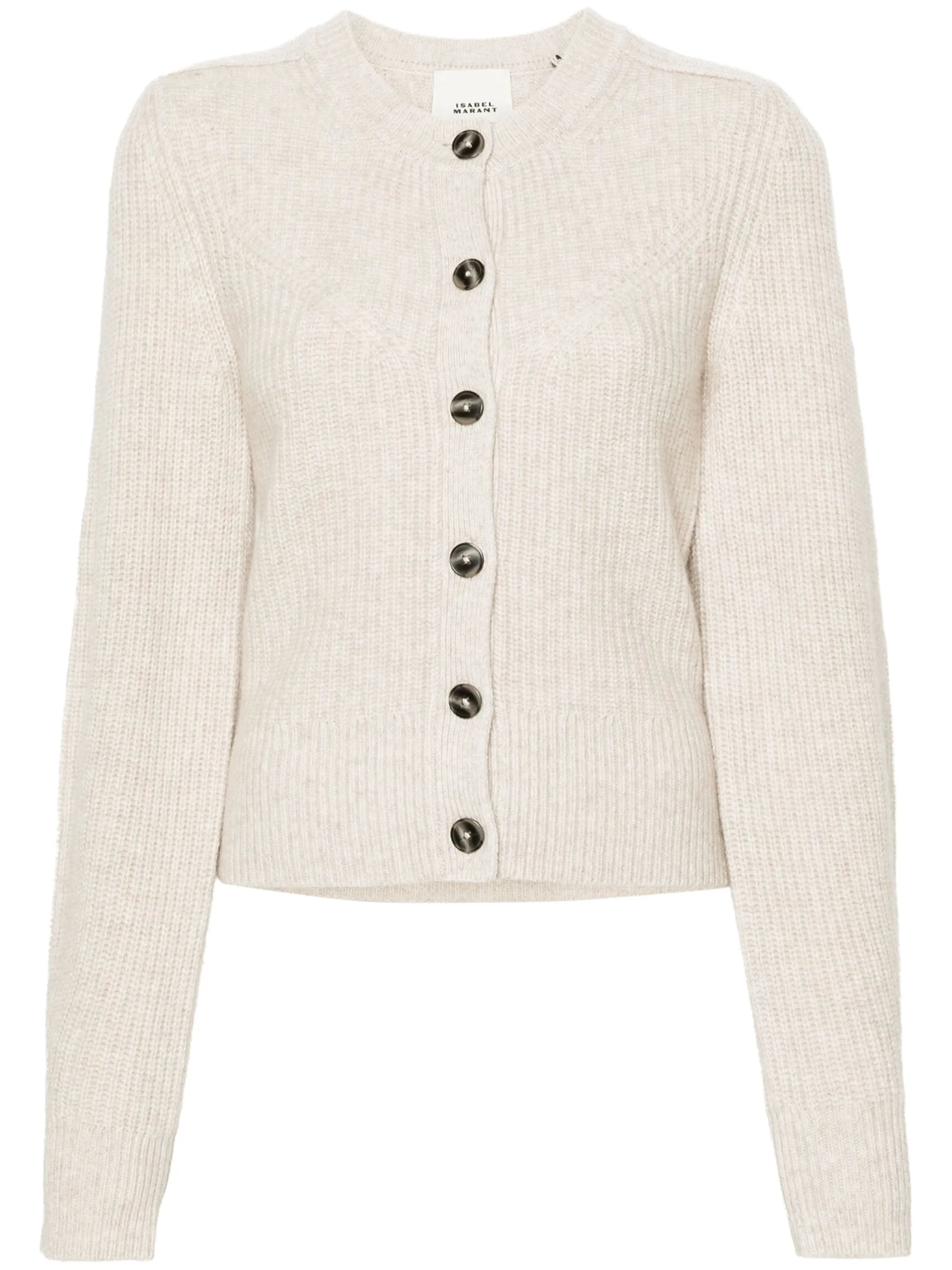 Laurine ribbed-knit cardigan