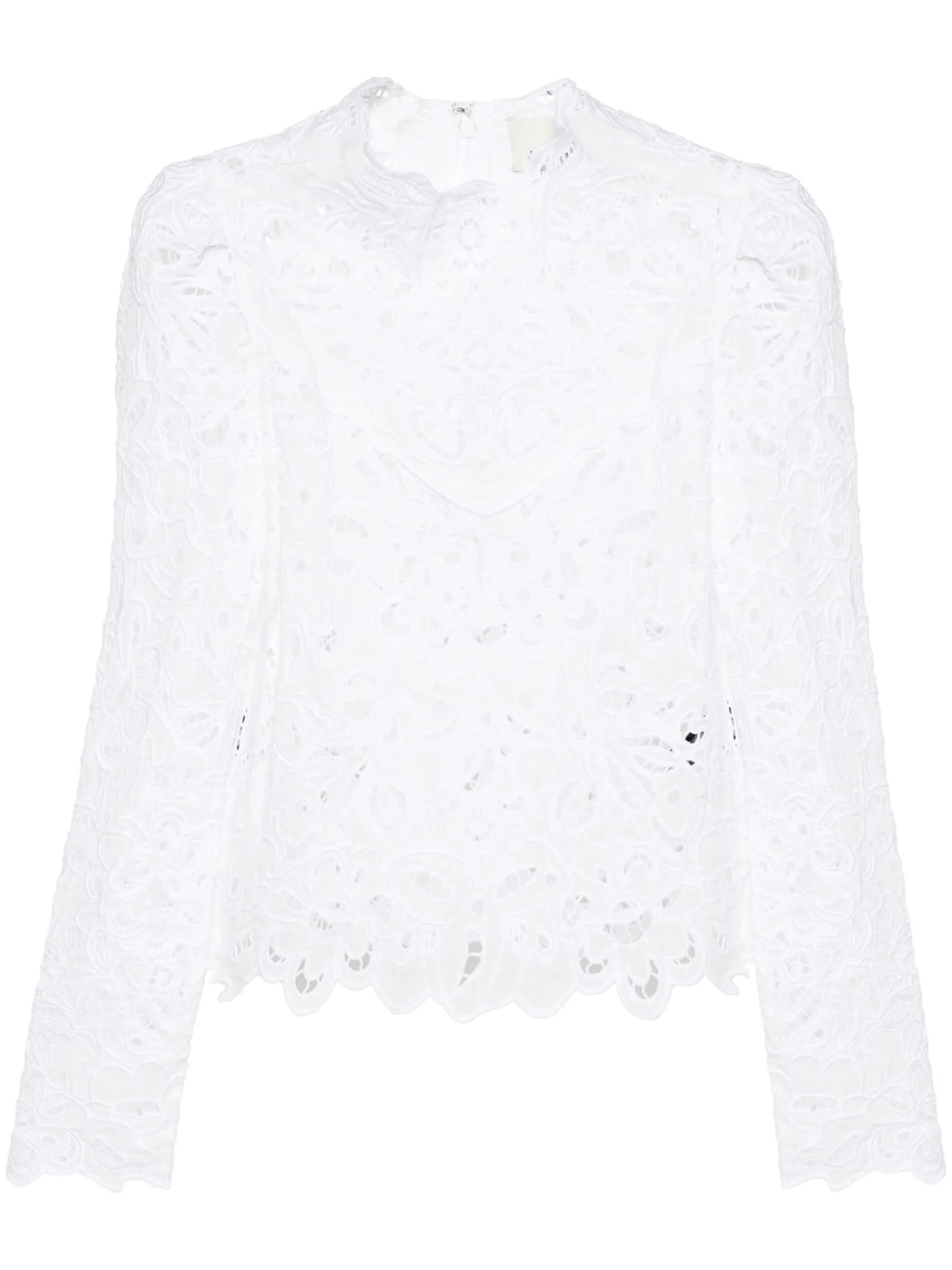 Delphi guipure-lace top