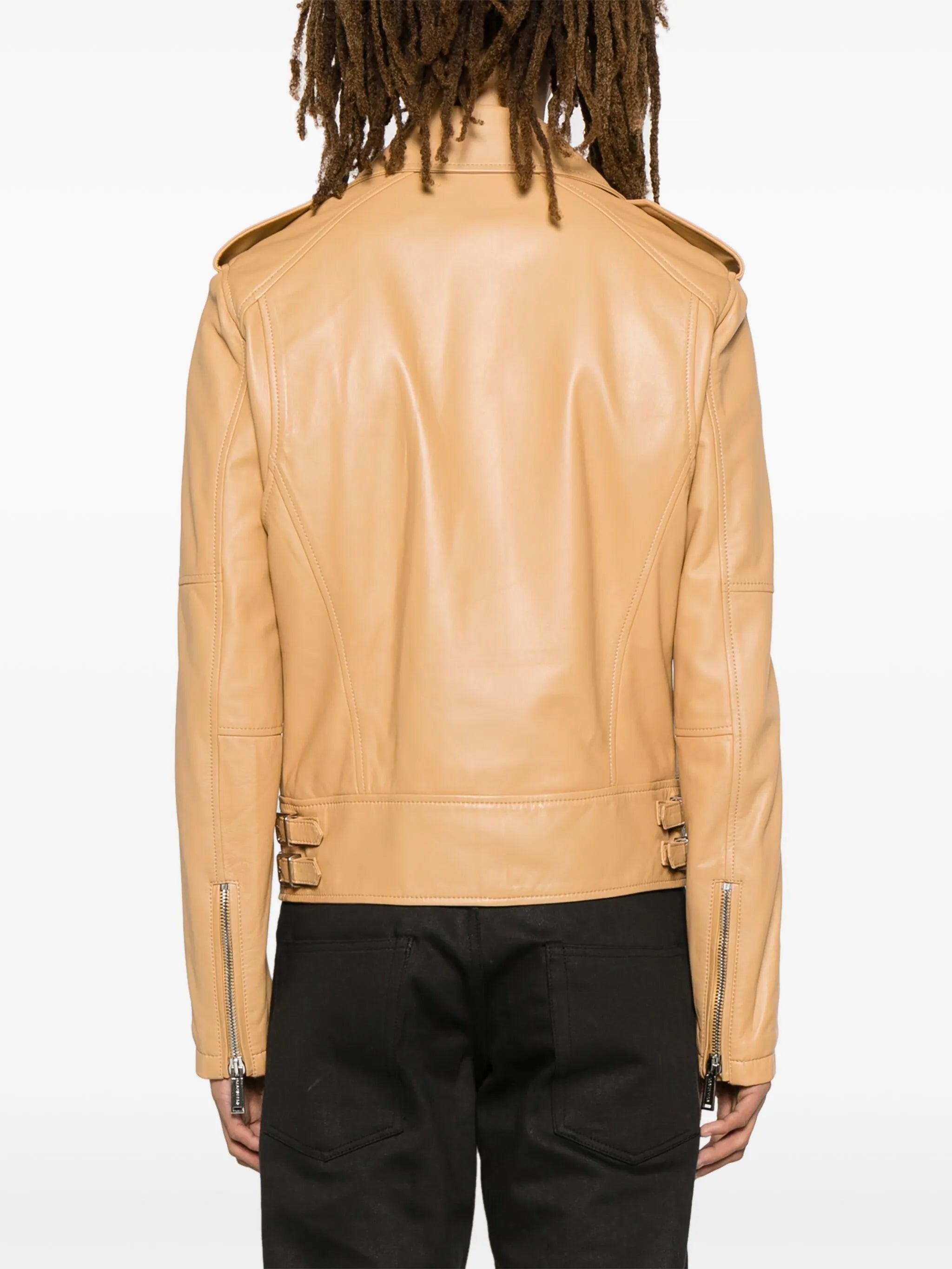 Kiodo leather biker jacket