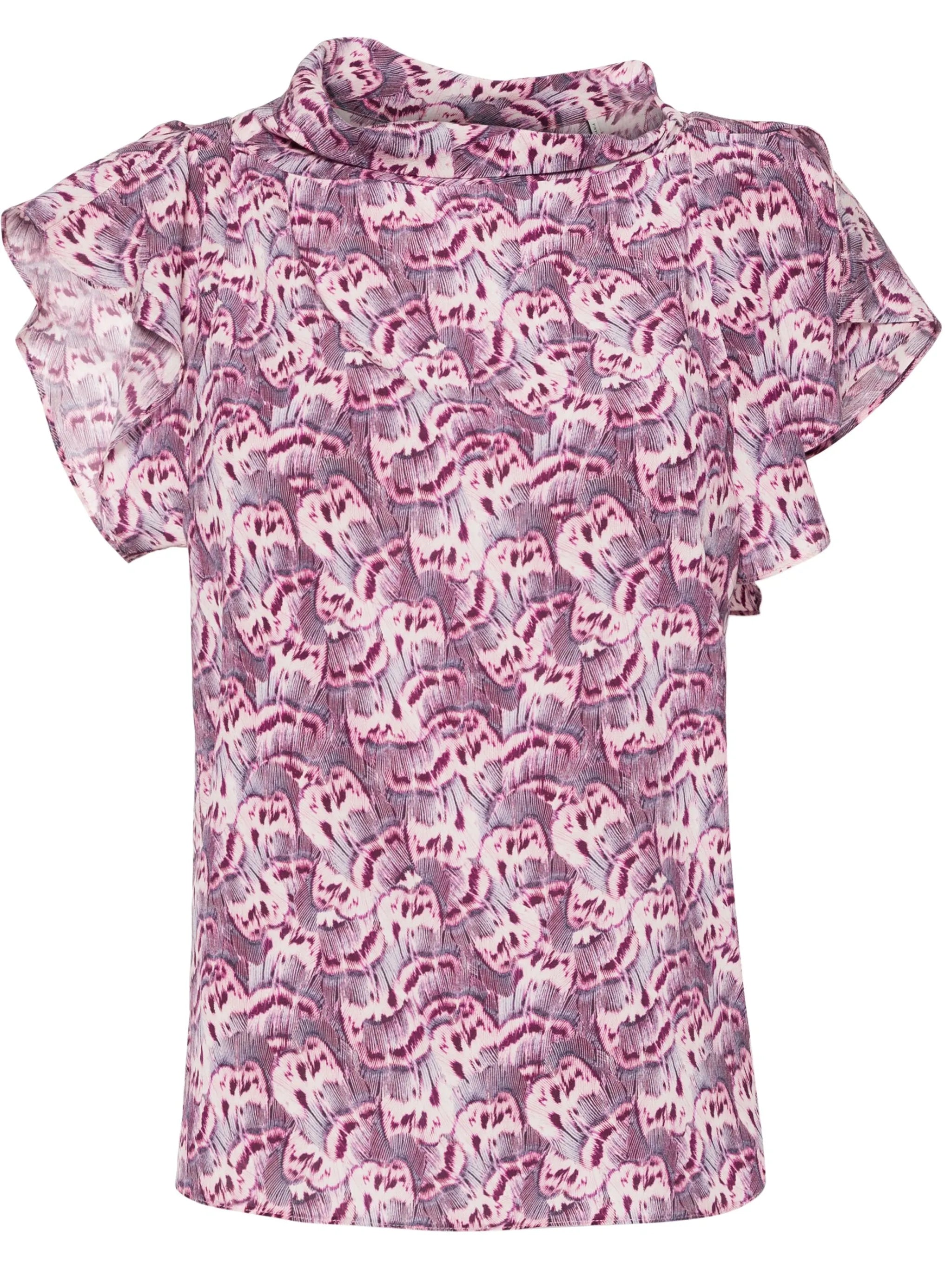 Valency asymmetric silk blouse