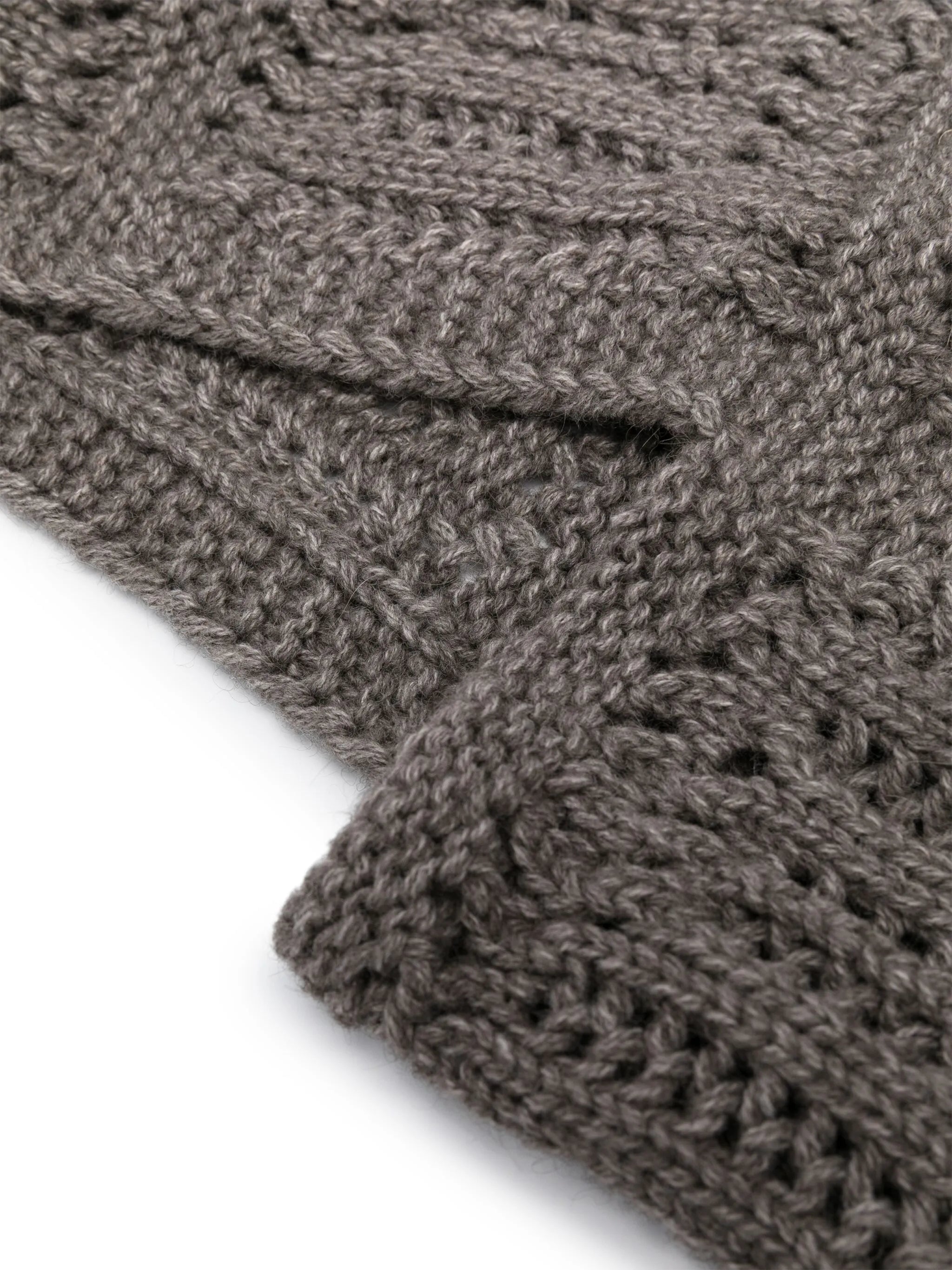knitted ribbed balaclava