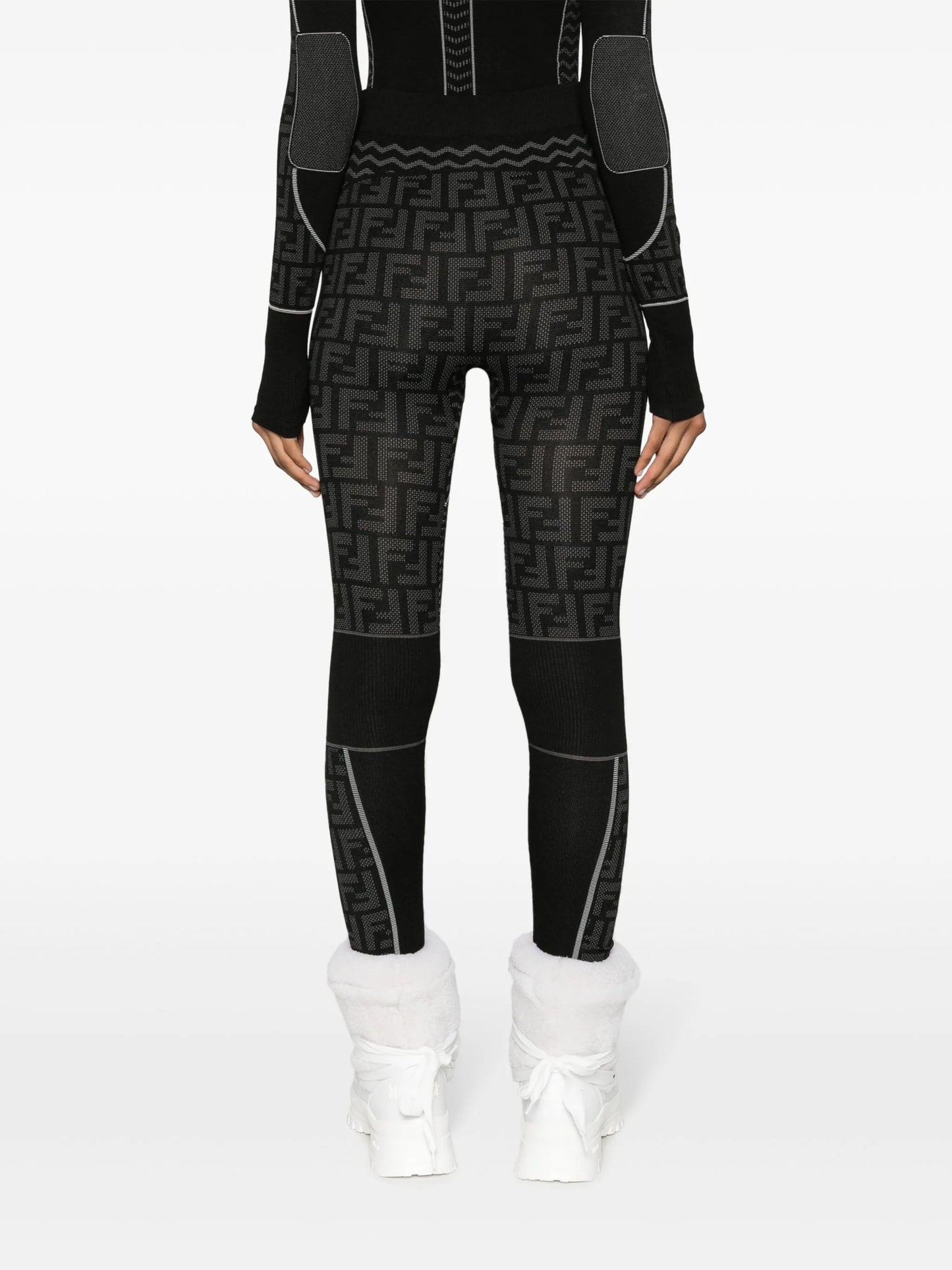 logo-print ski leggings