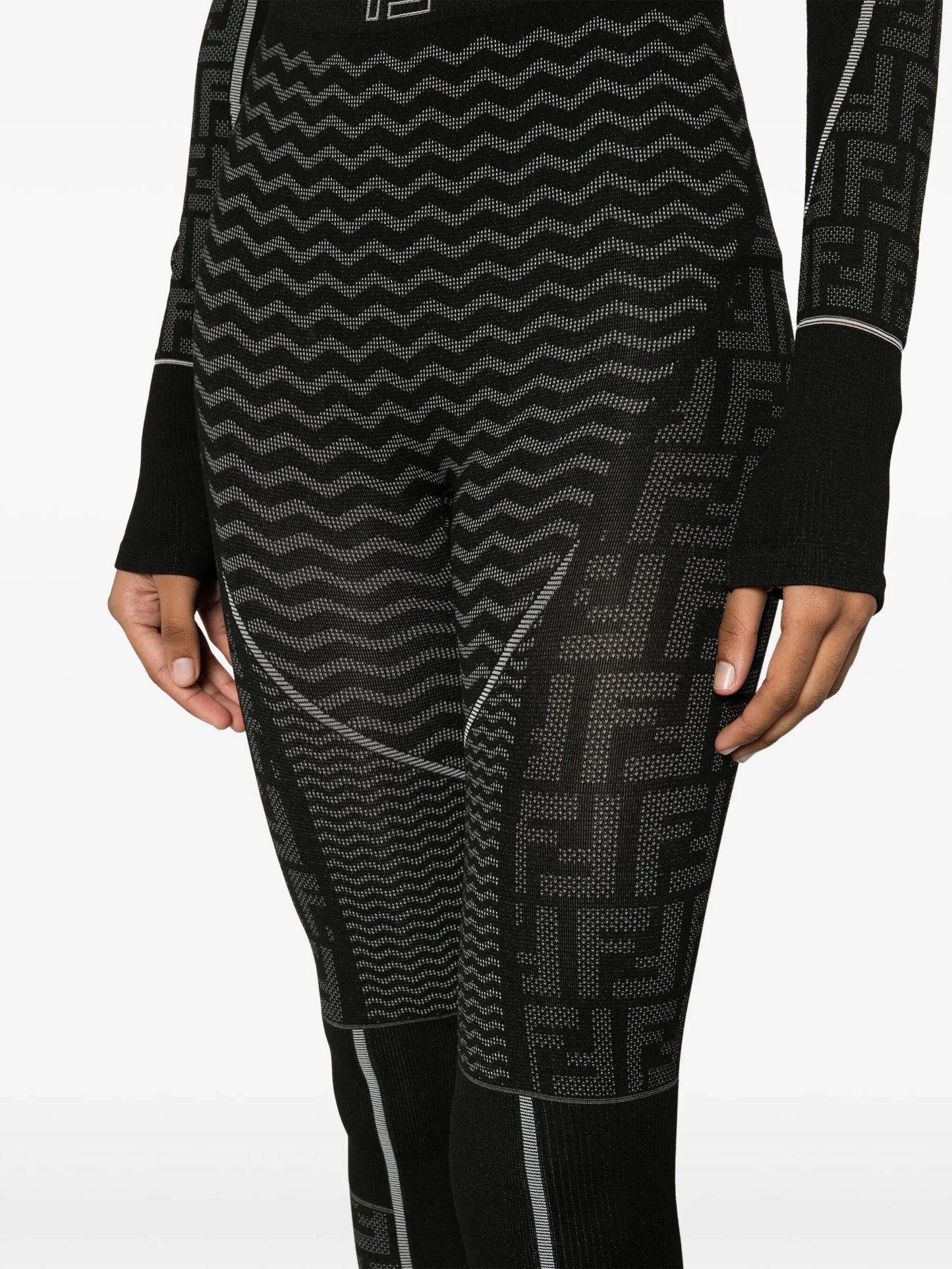 logo-print ski leggings