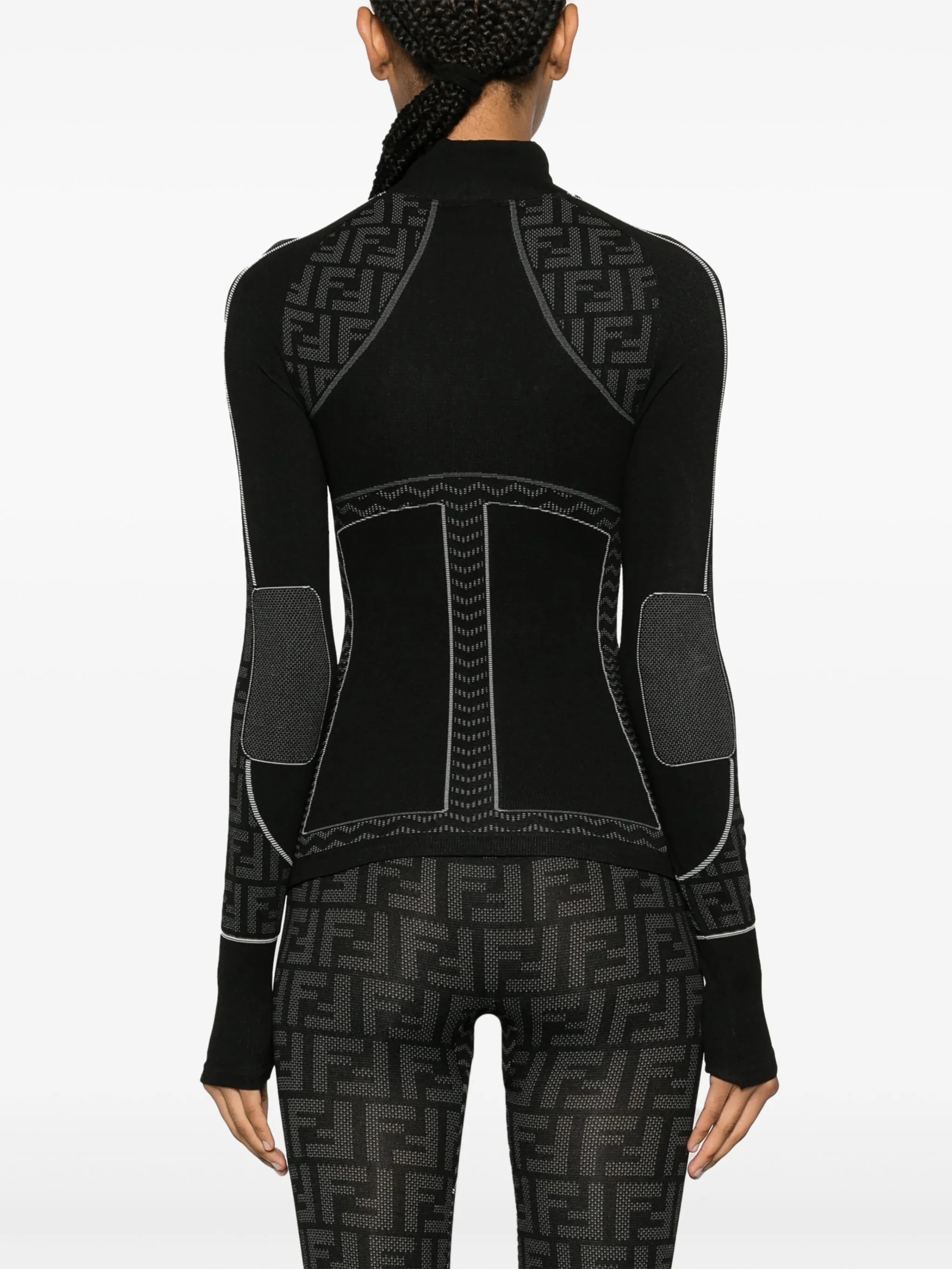 logo-print ski jumper