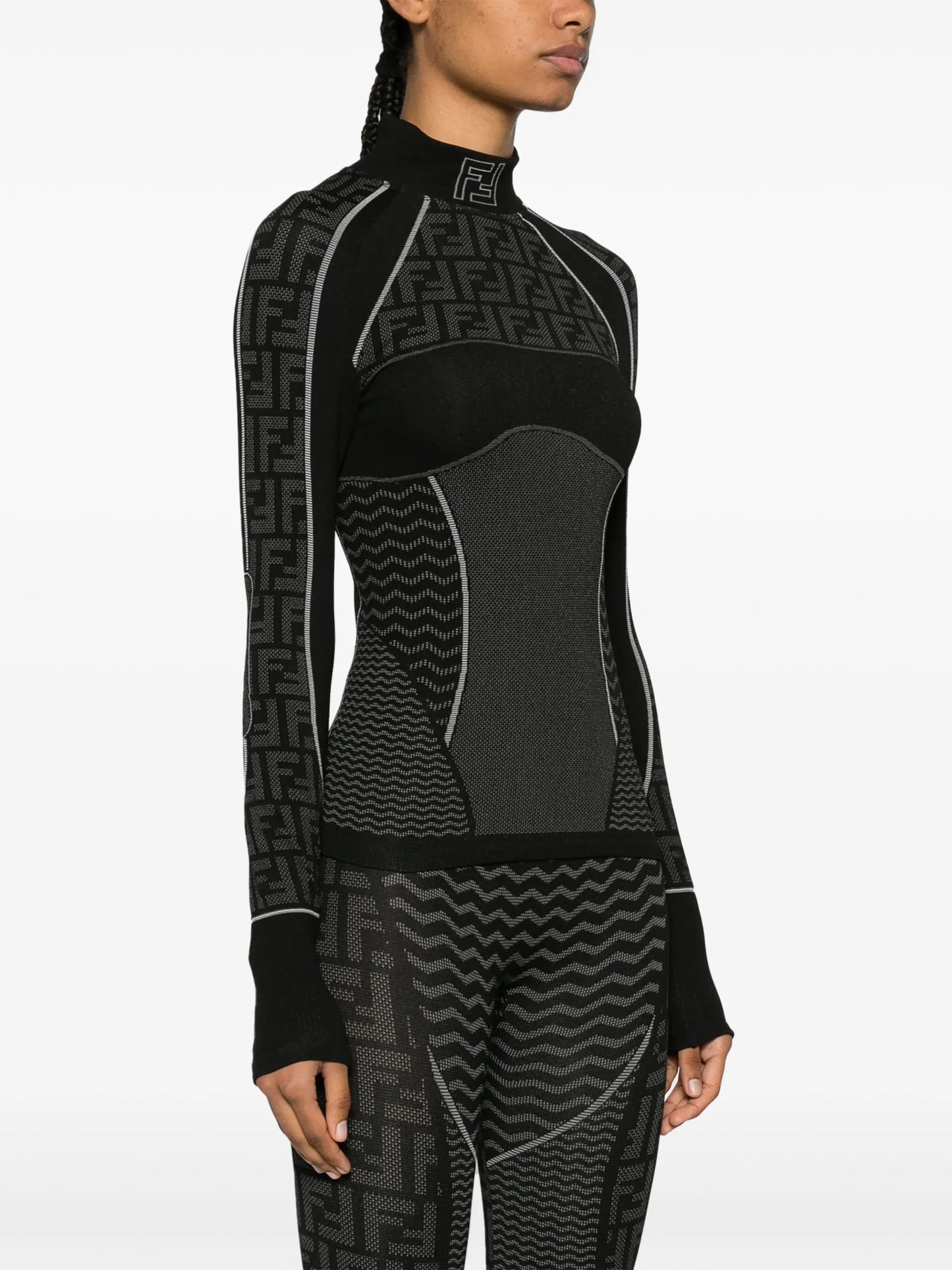 logo-print ski jumper