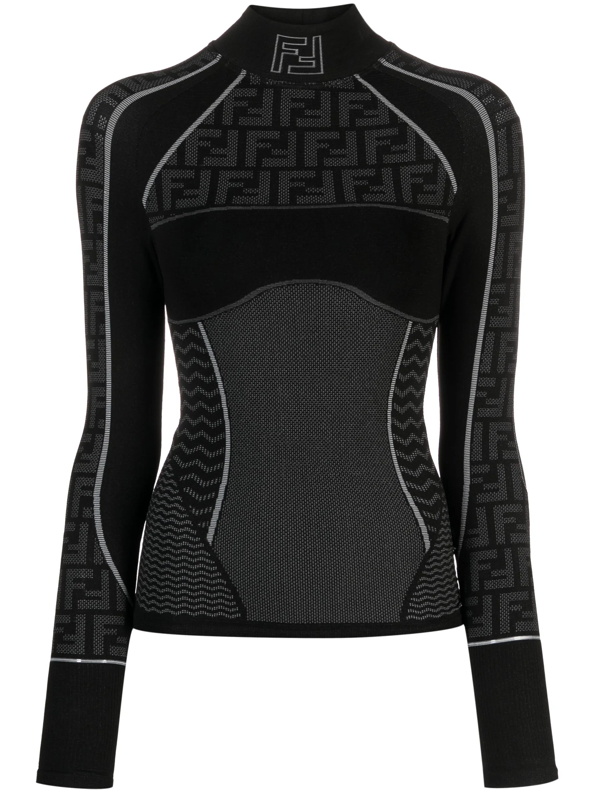 logo-print ski jumper
