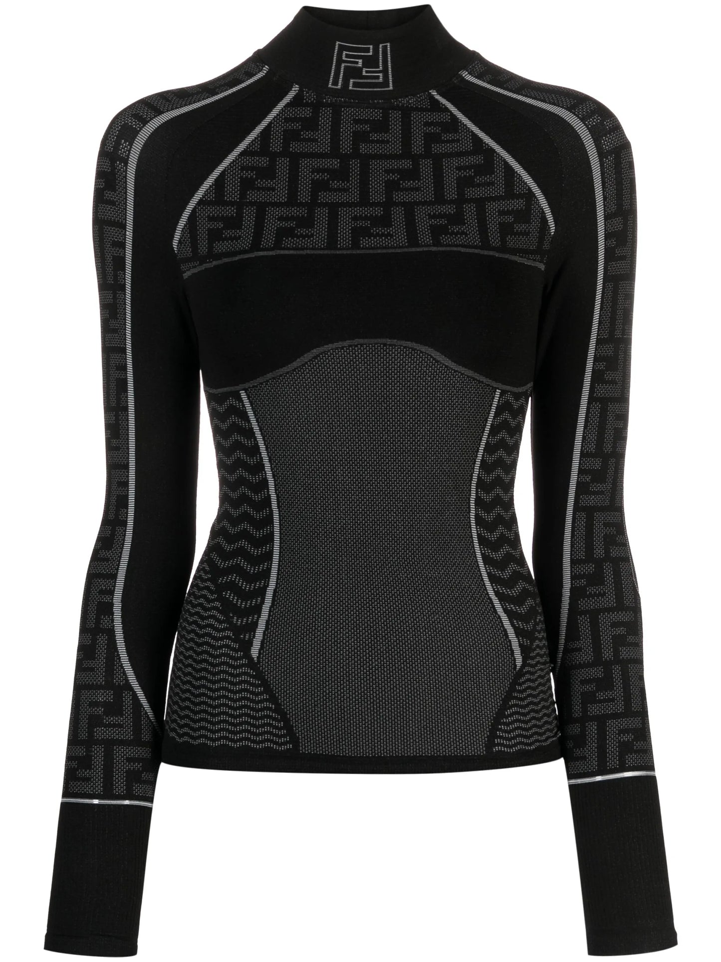 logo-print ski jumper