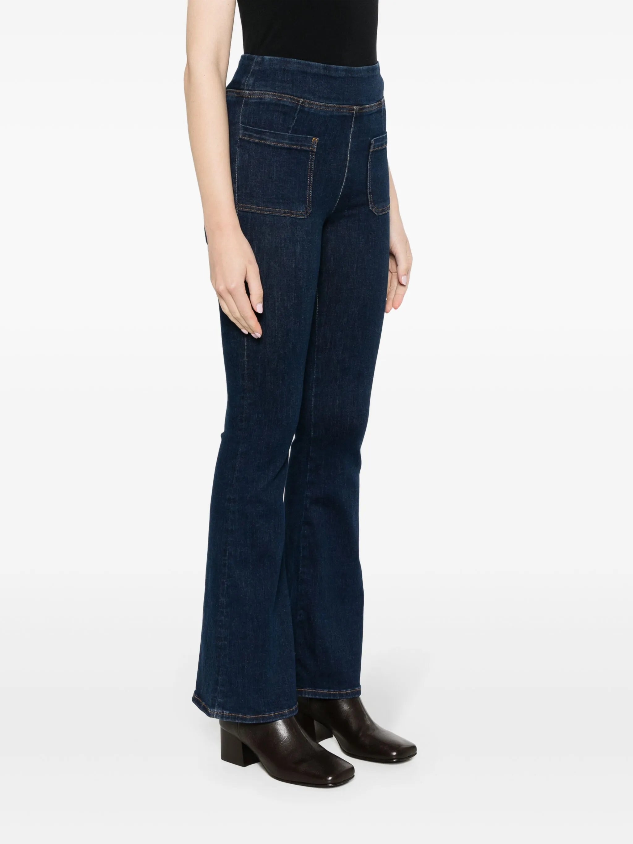 The Bardot Jetset elasticated-waistband flared jeans
