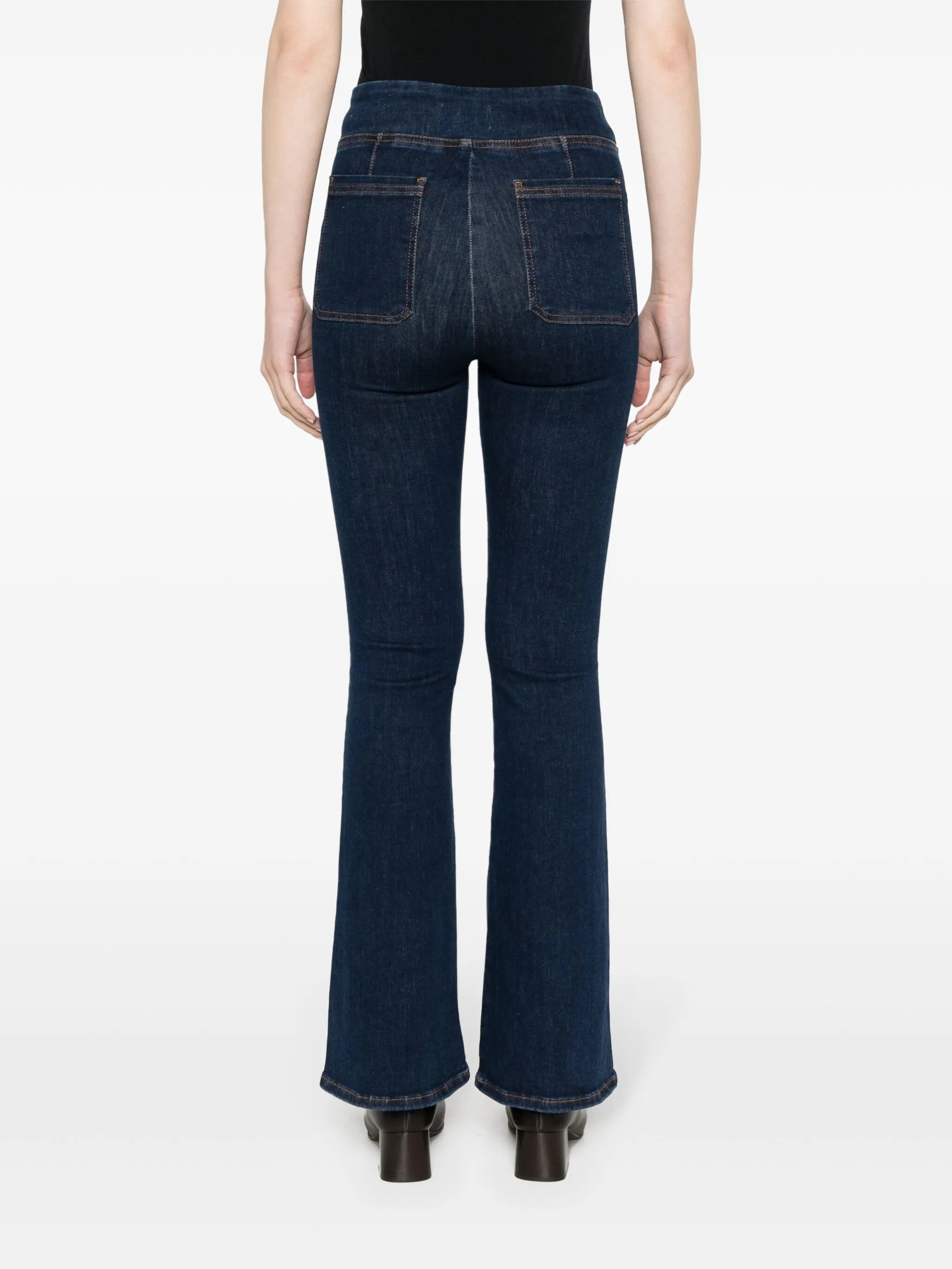 The Bardot Jetset elasticated-waistband flared jeans
