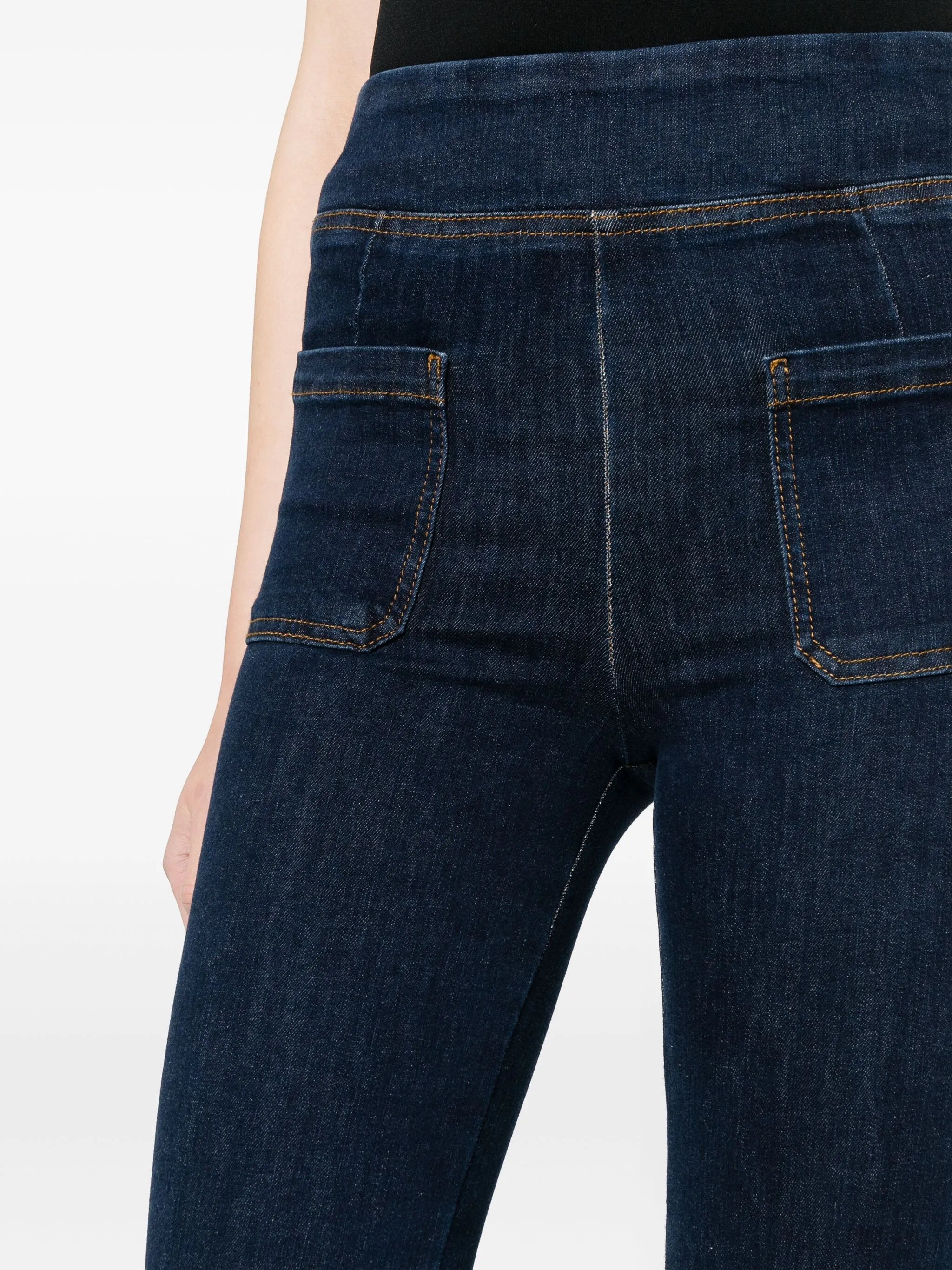 The Bardot Jetset elasticated-waistband flared jeans