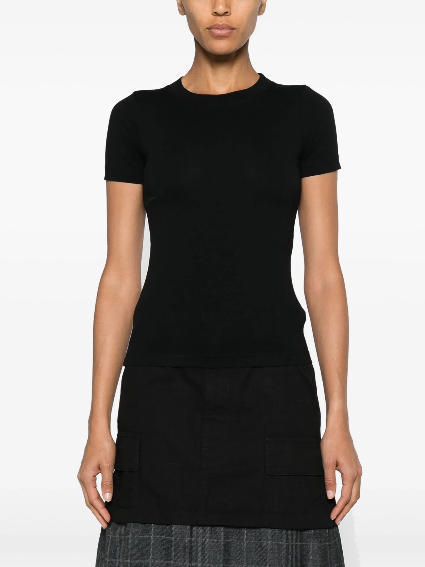 Handwritten rhinestone-embellished T-shirt