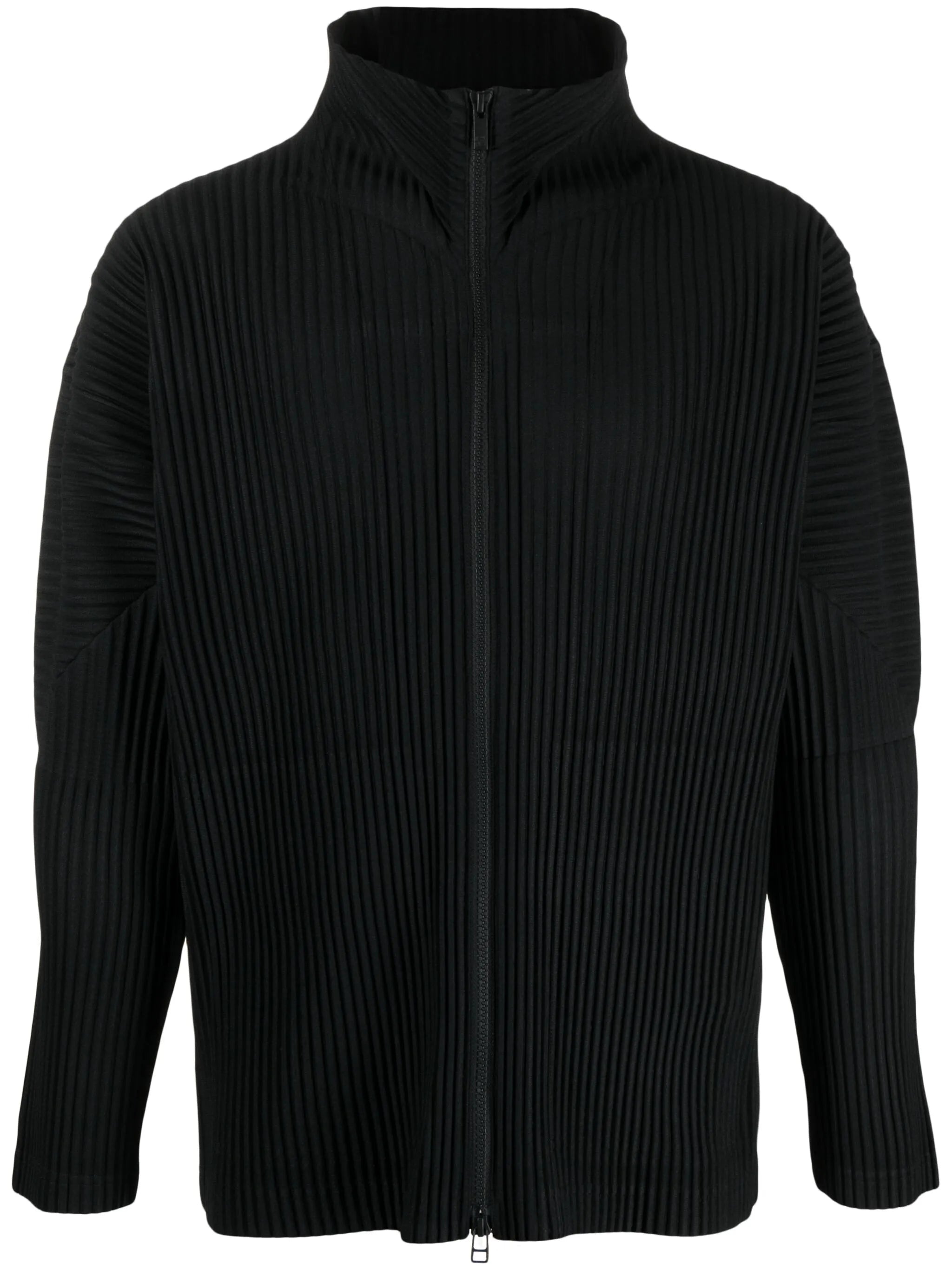 pleated plissé lightweight jacket