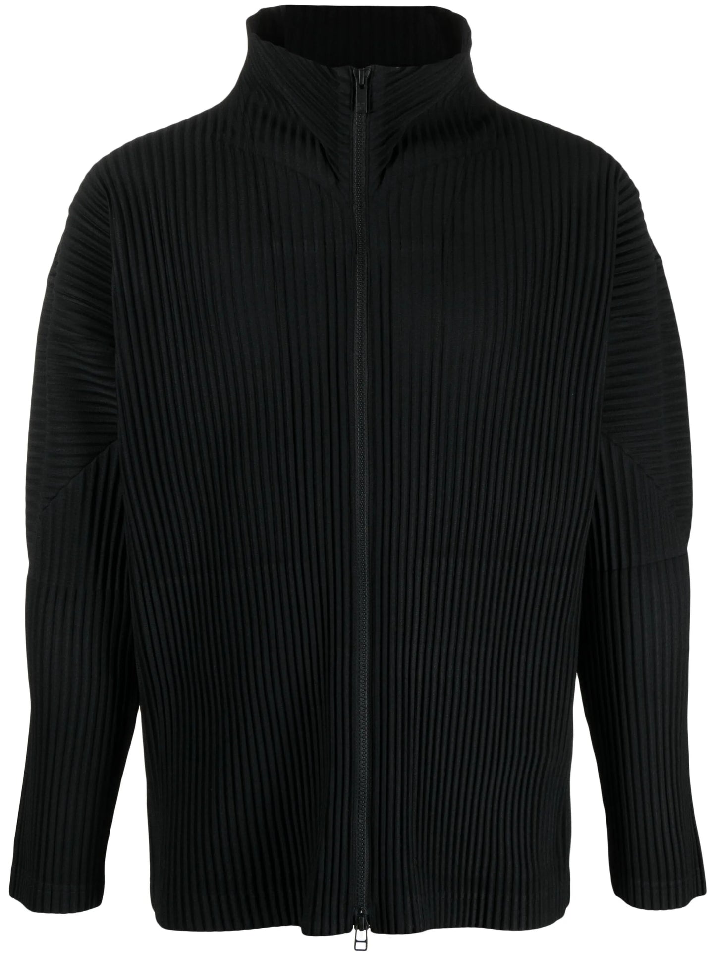 pleated plissé lightweight jacket