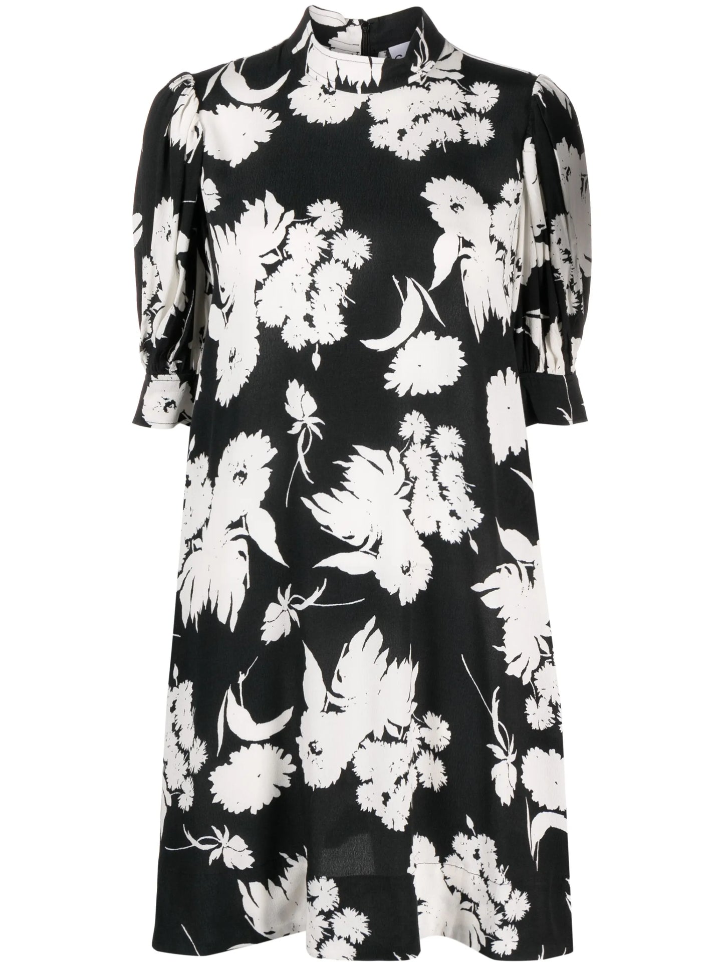 floral-print shirtdress
