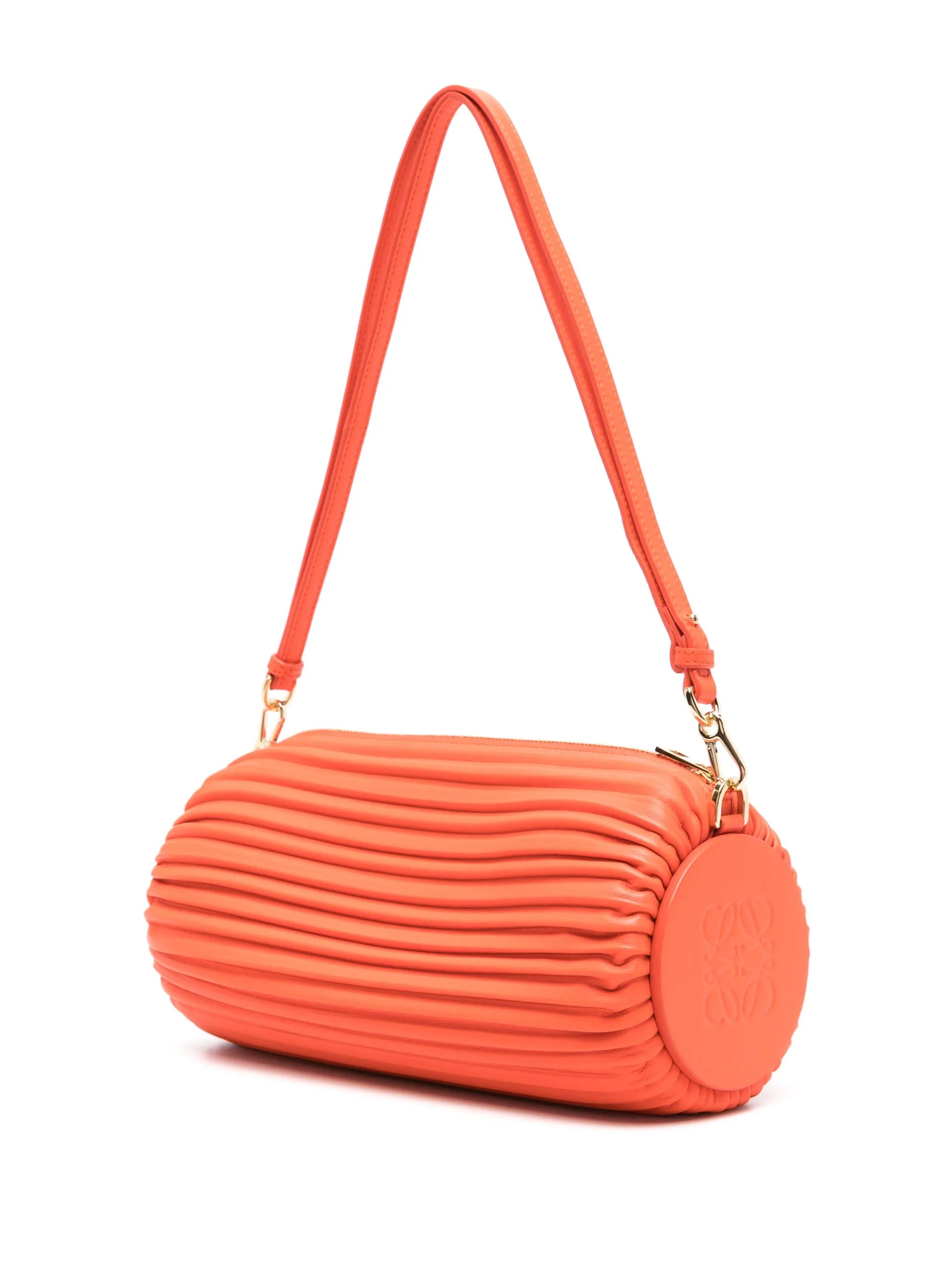 Bracelet Pouch pleated leather shoulder bag