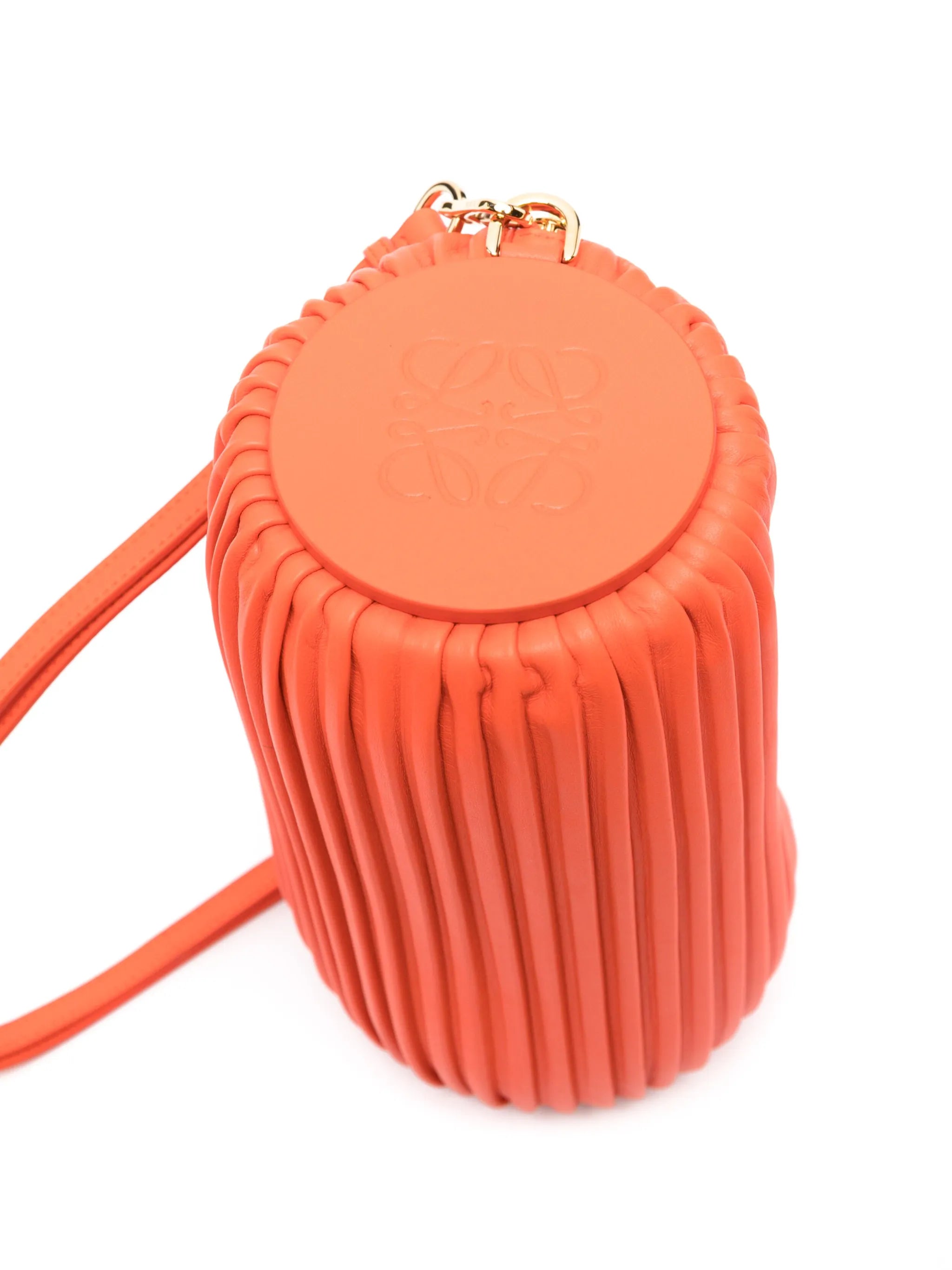 Bracelet Pouch pleated leather shoulder bag