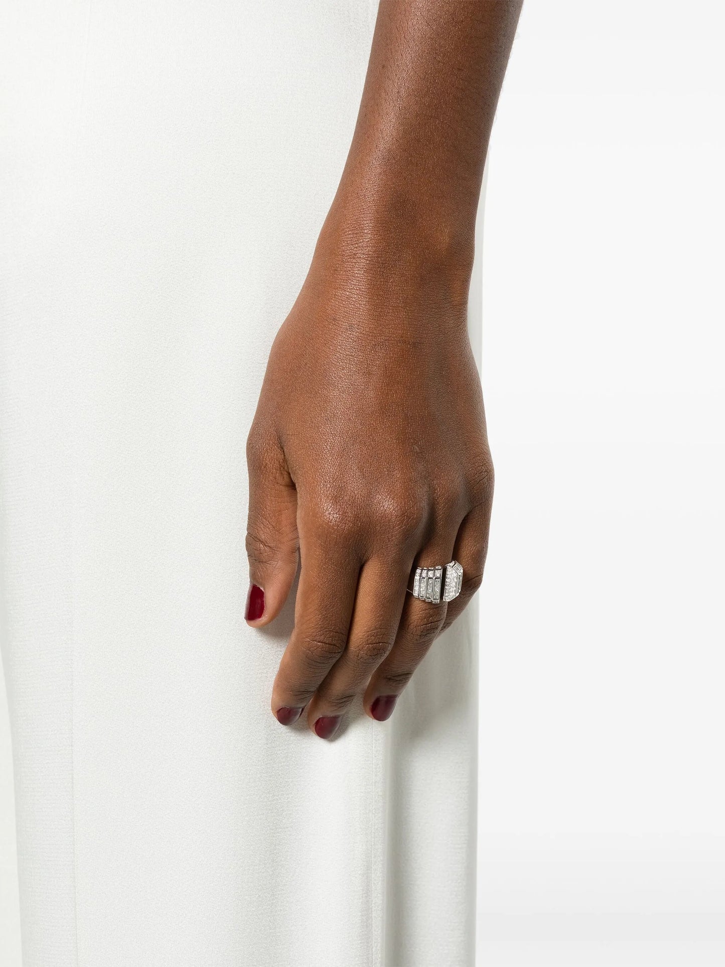 Meaningful Beauties #4 sterling silver and diamond cocktail ring