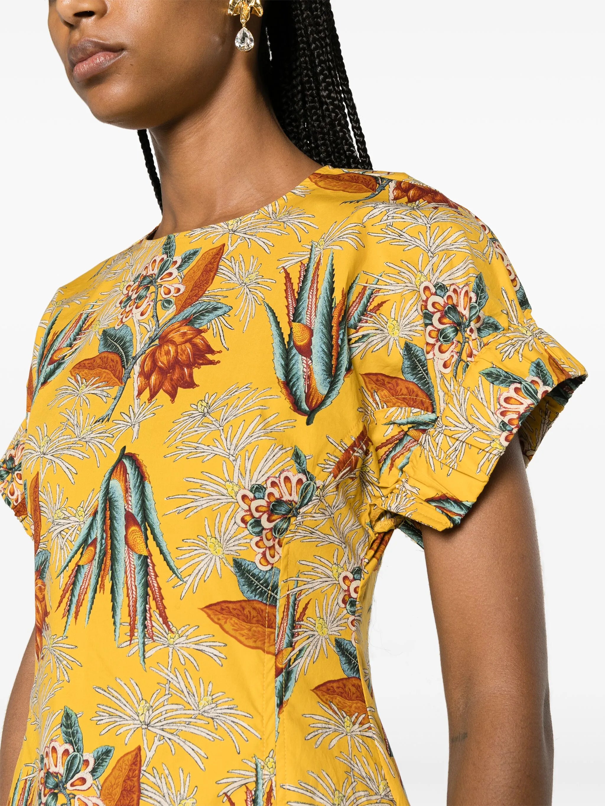 Devon floral-motif maxi dress