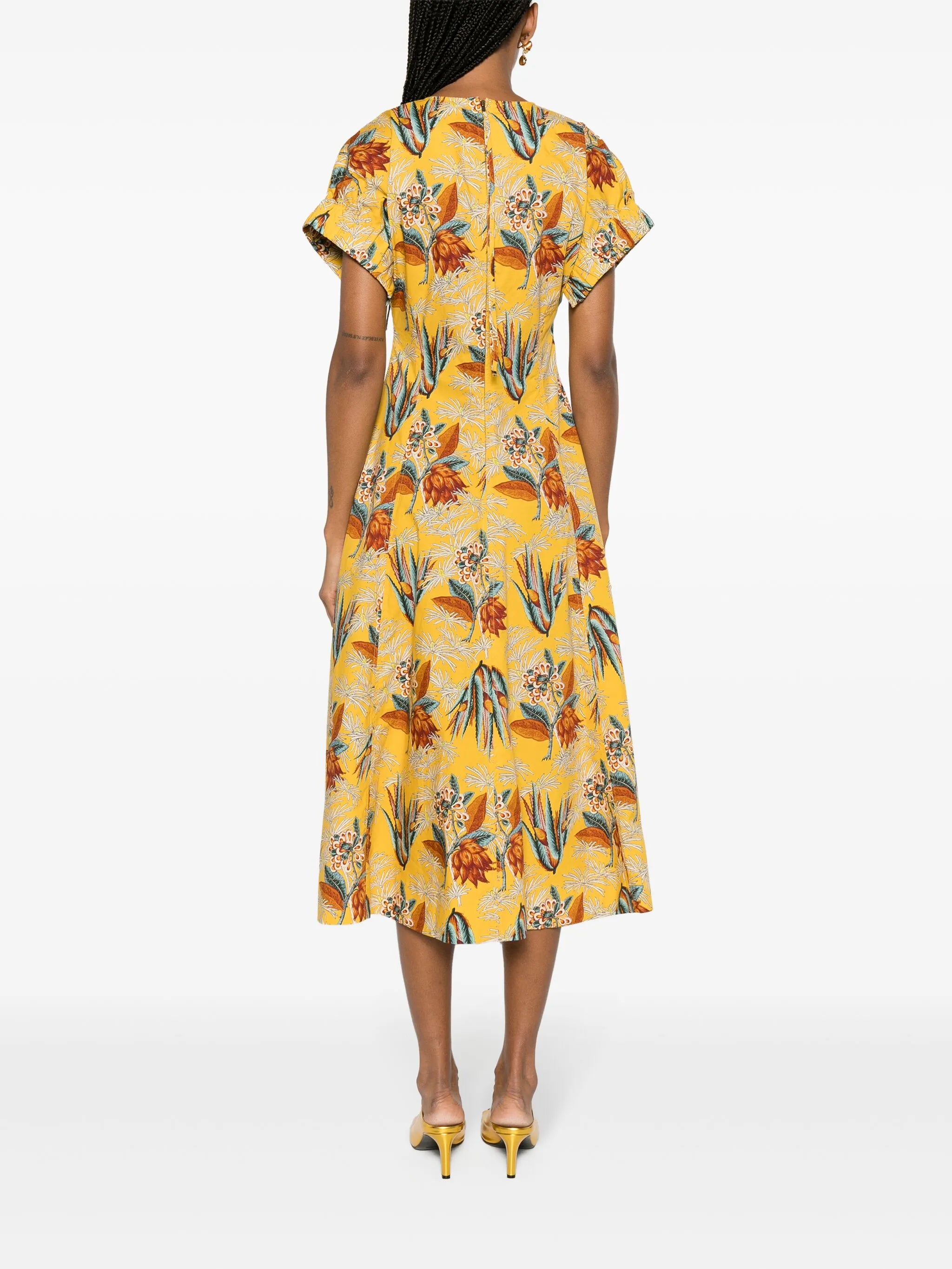 Devon floral-motif maxi dress