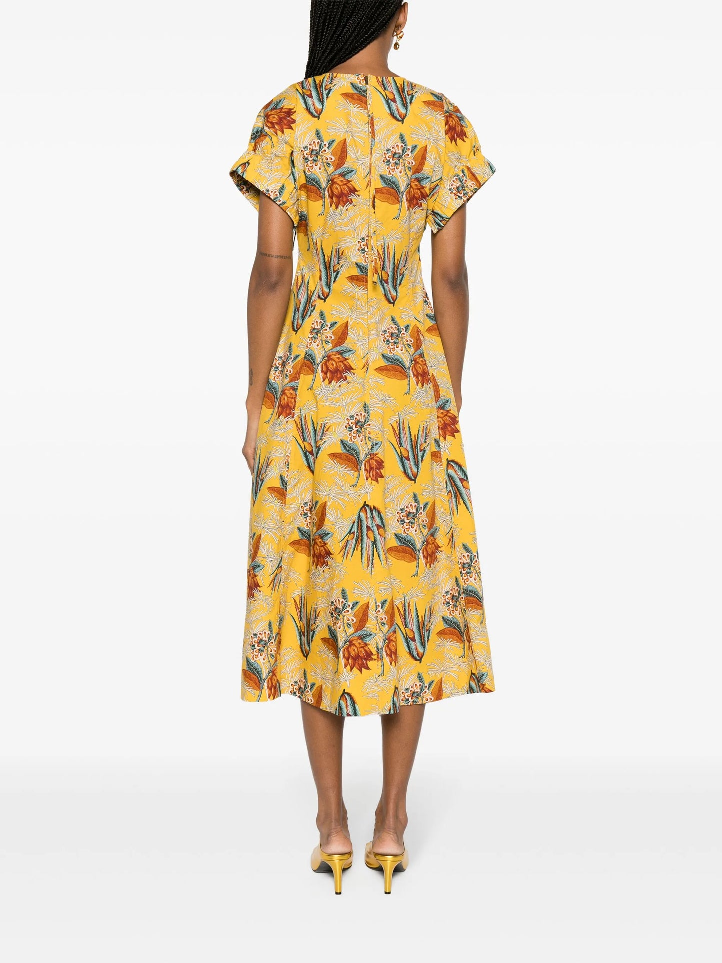 Devon floral-motif maxi dress