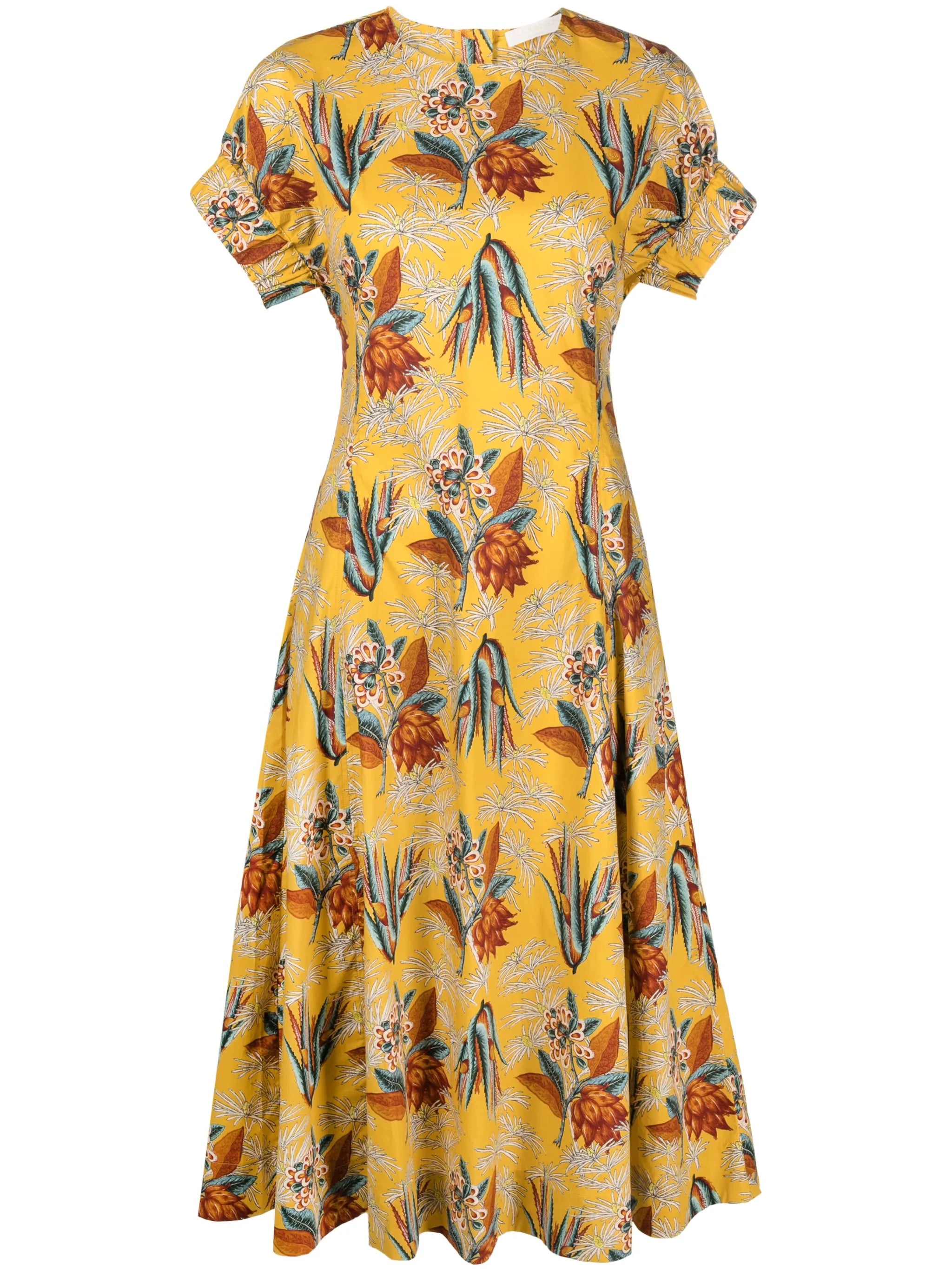 Devon floral-motif maxi dress
