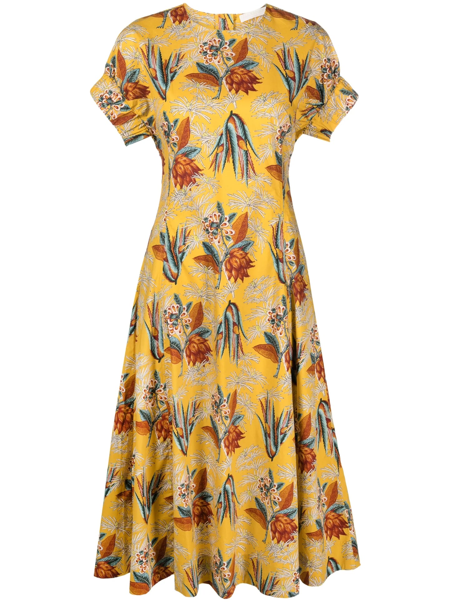 Devon floral-motif maxi dress