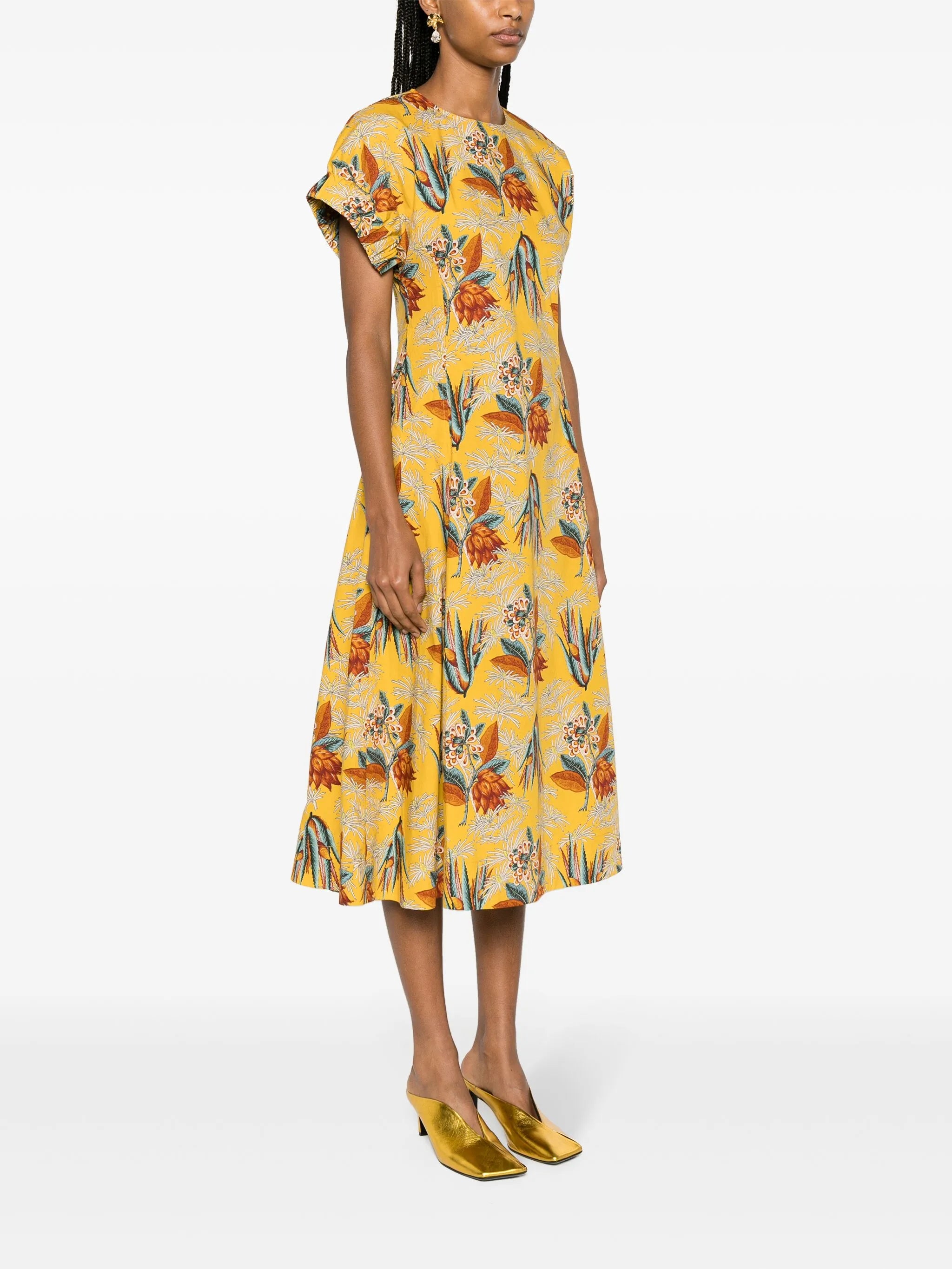 Devon floral-motif maxi dress
