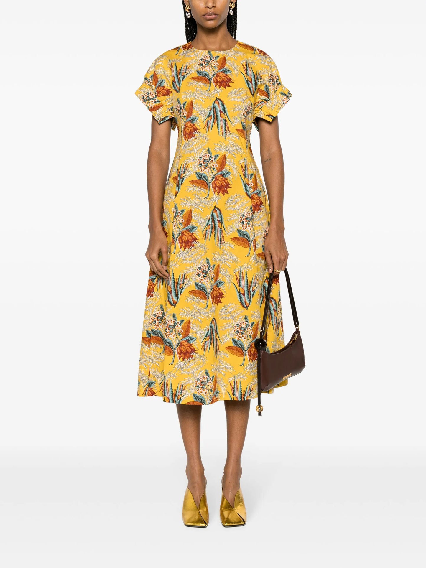 Devon floral-motif maxi dress