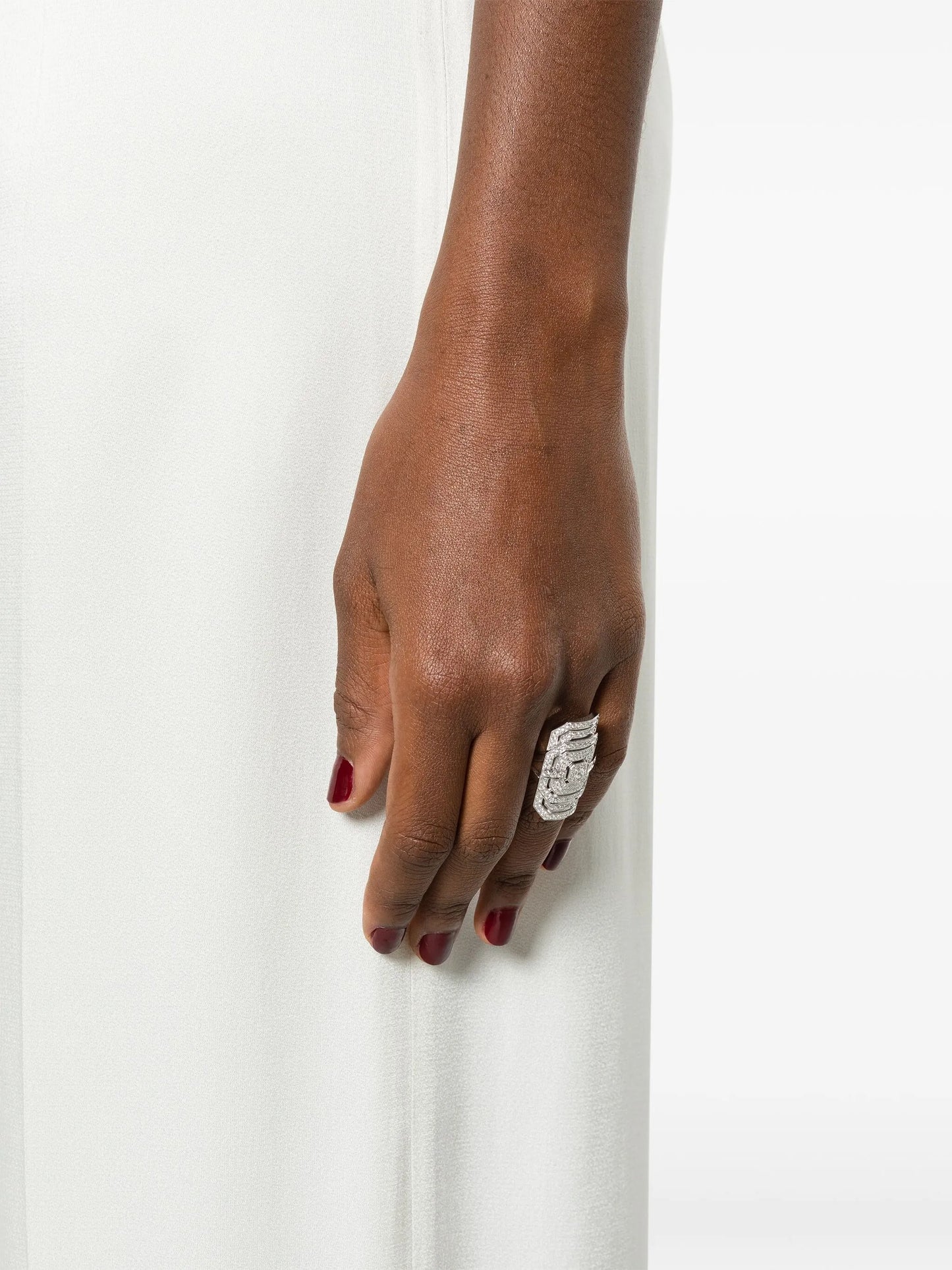 Ring My Way XXL sterling silver and diamond cocktail ring