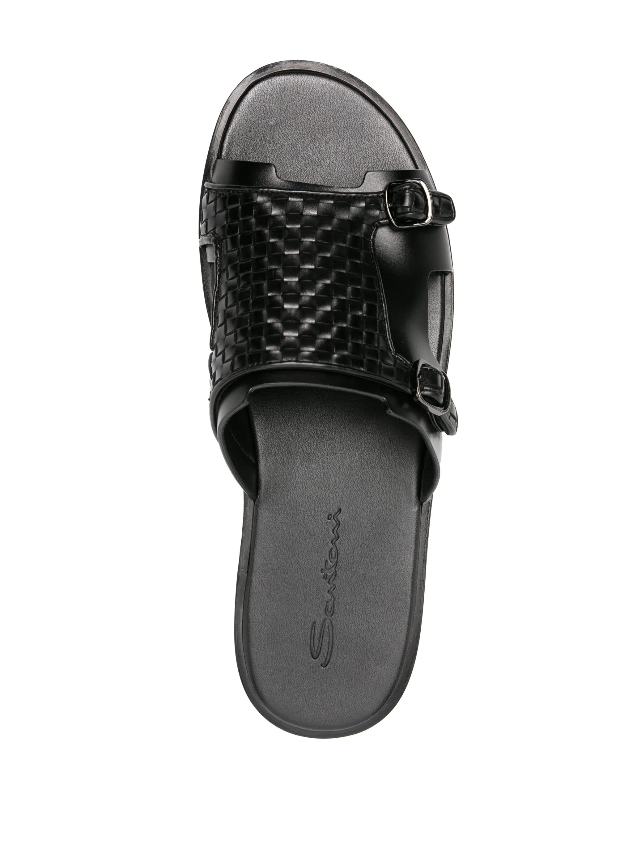 Duo leather slides