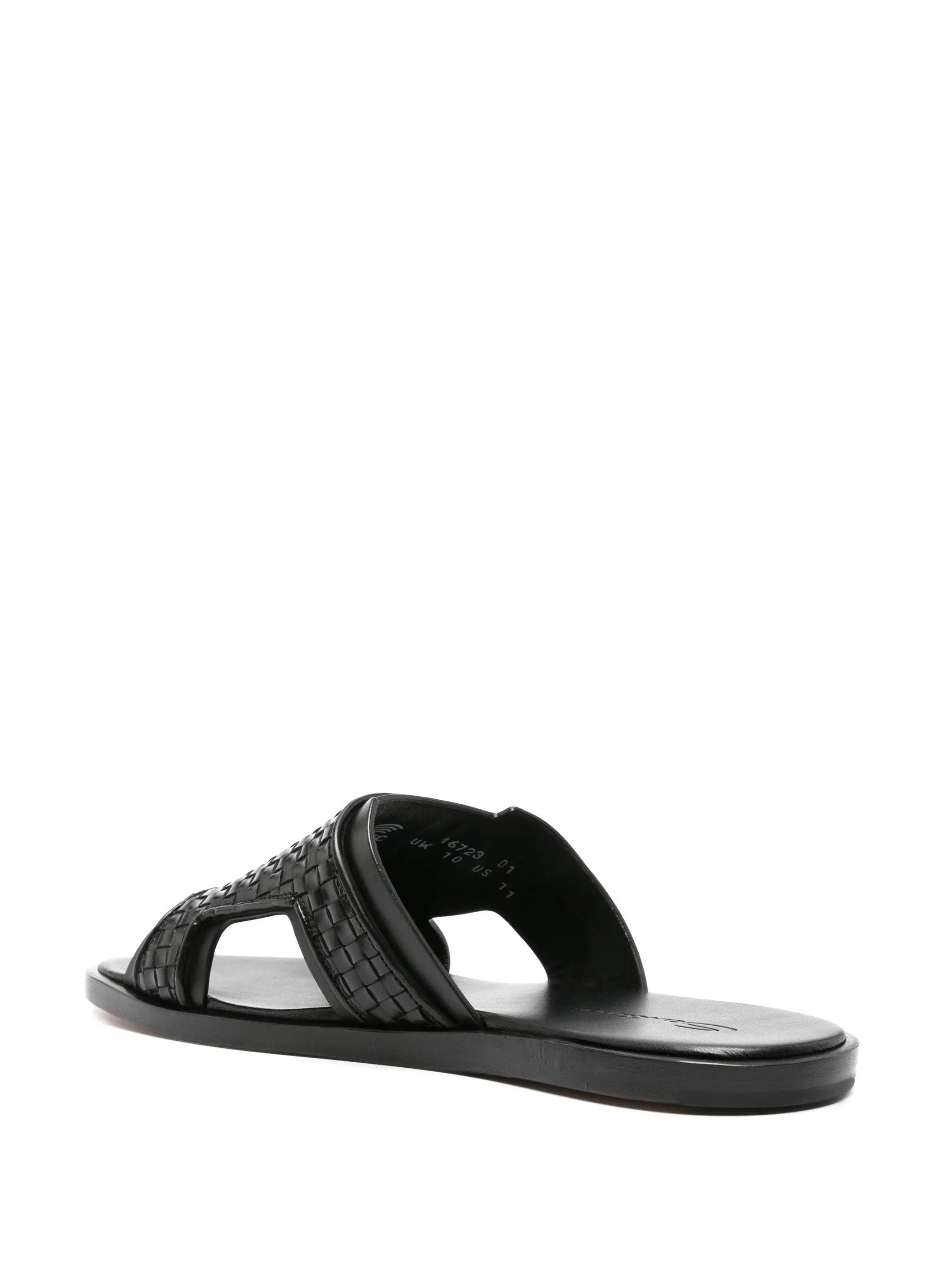 Duo leather slides