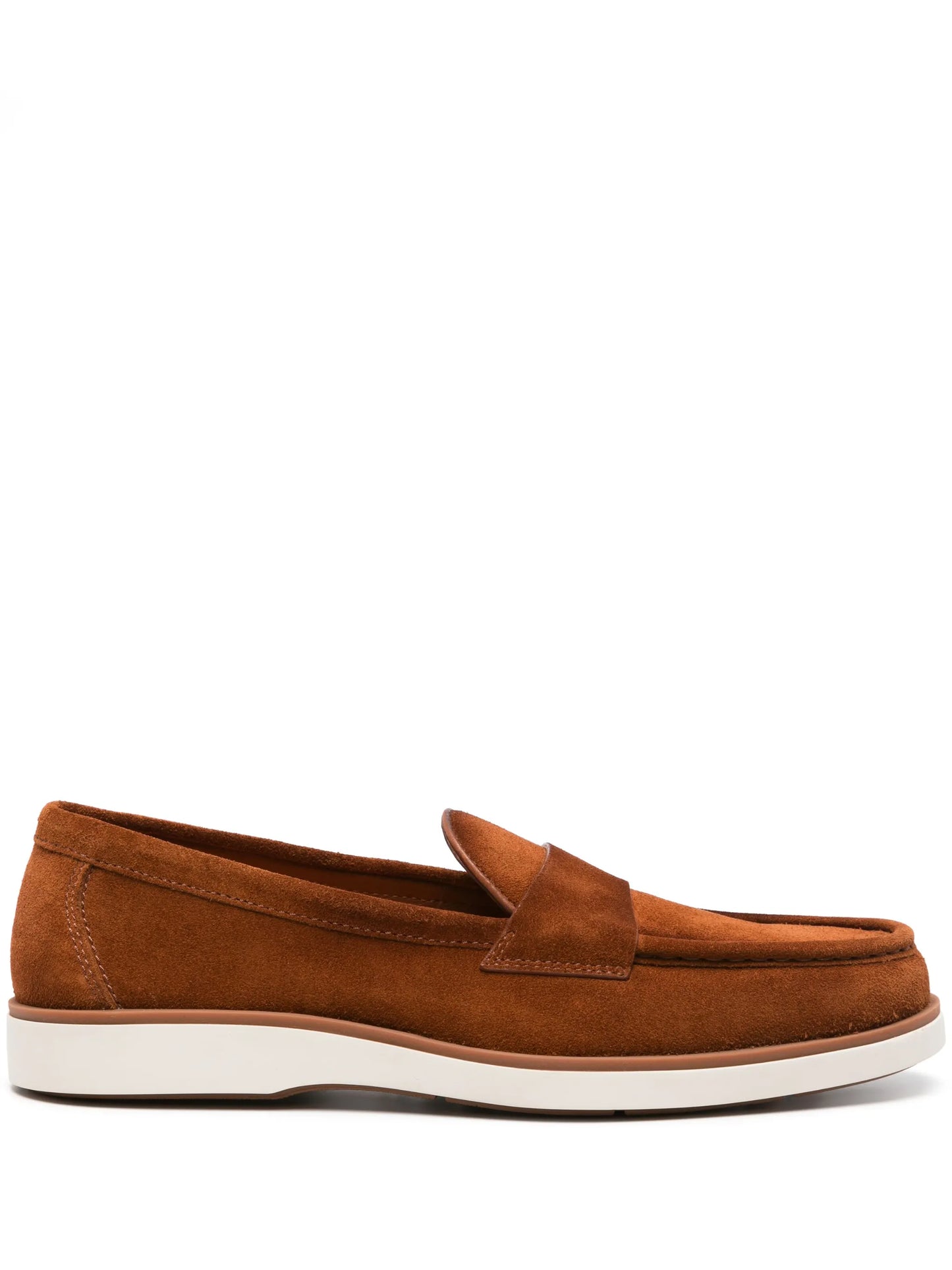 suede penny loafers