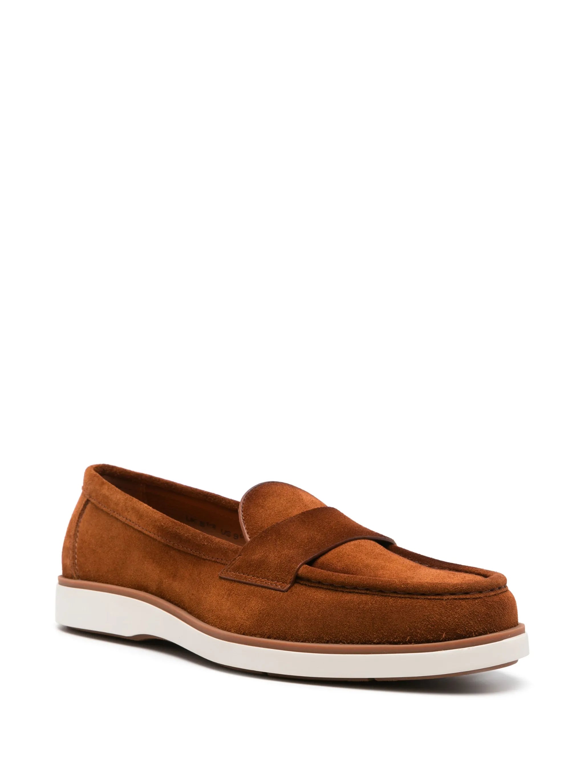 suede penny loafers