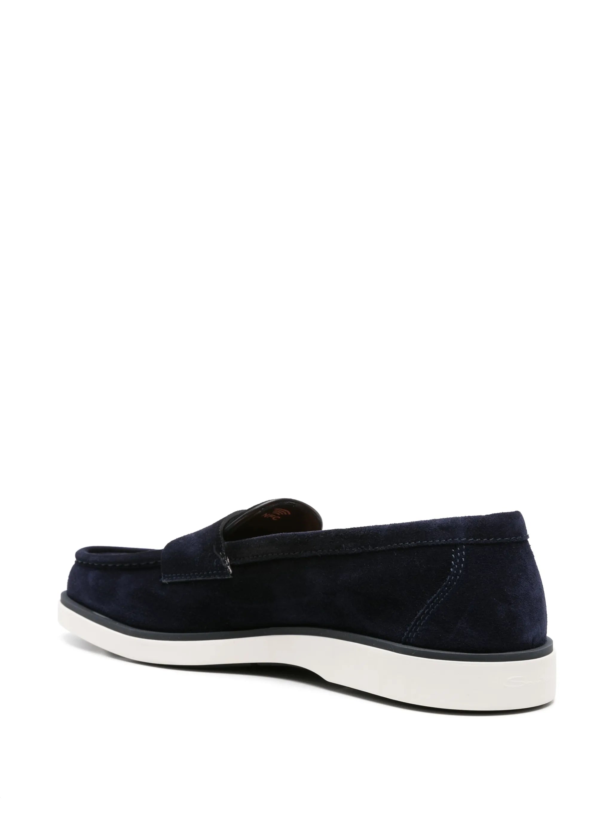 suede penny loafers