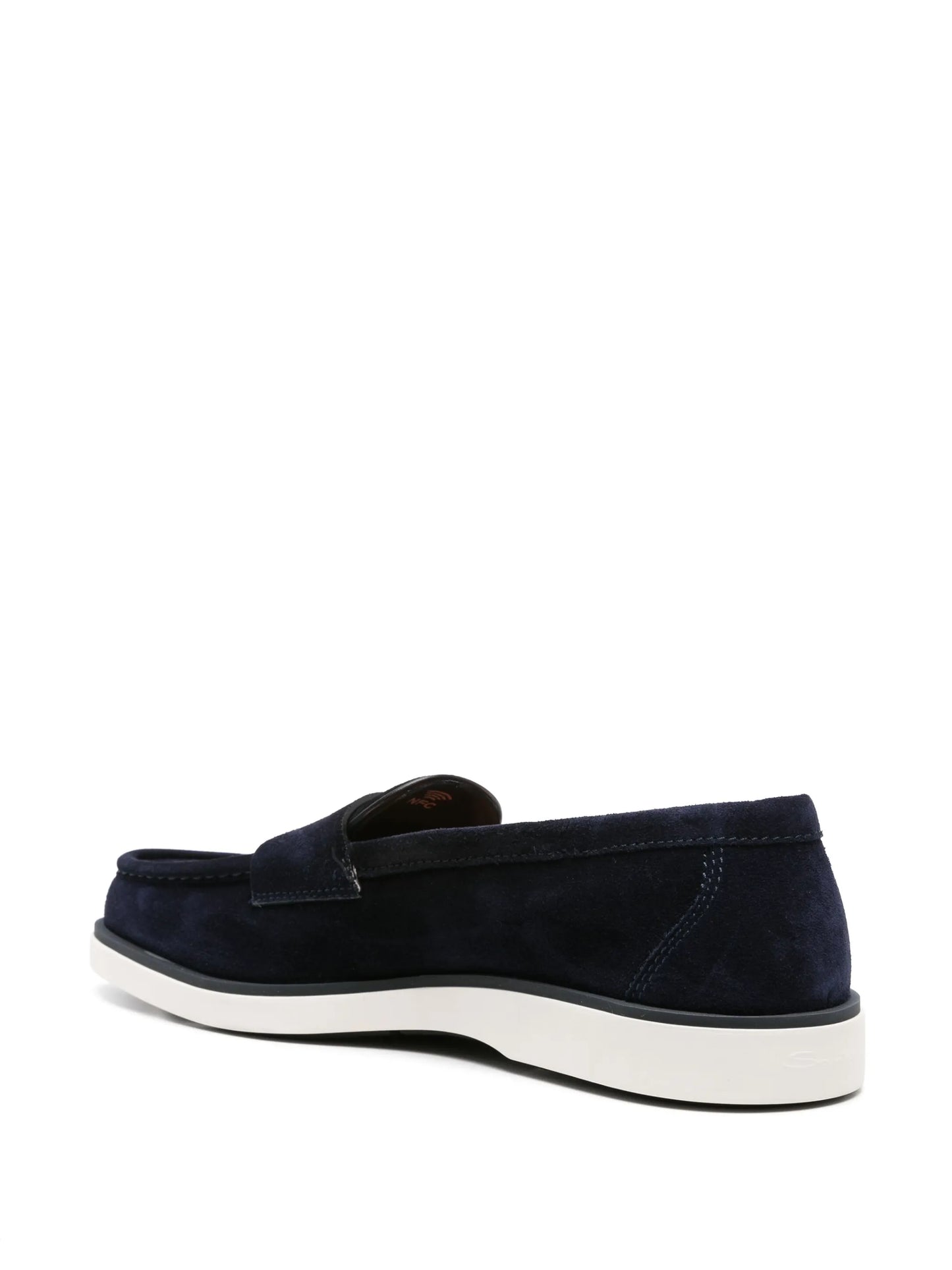 suede penny loafers