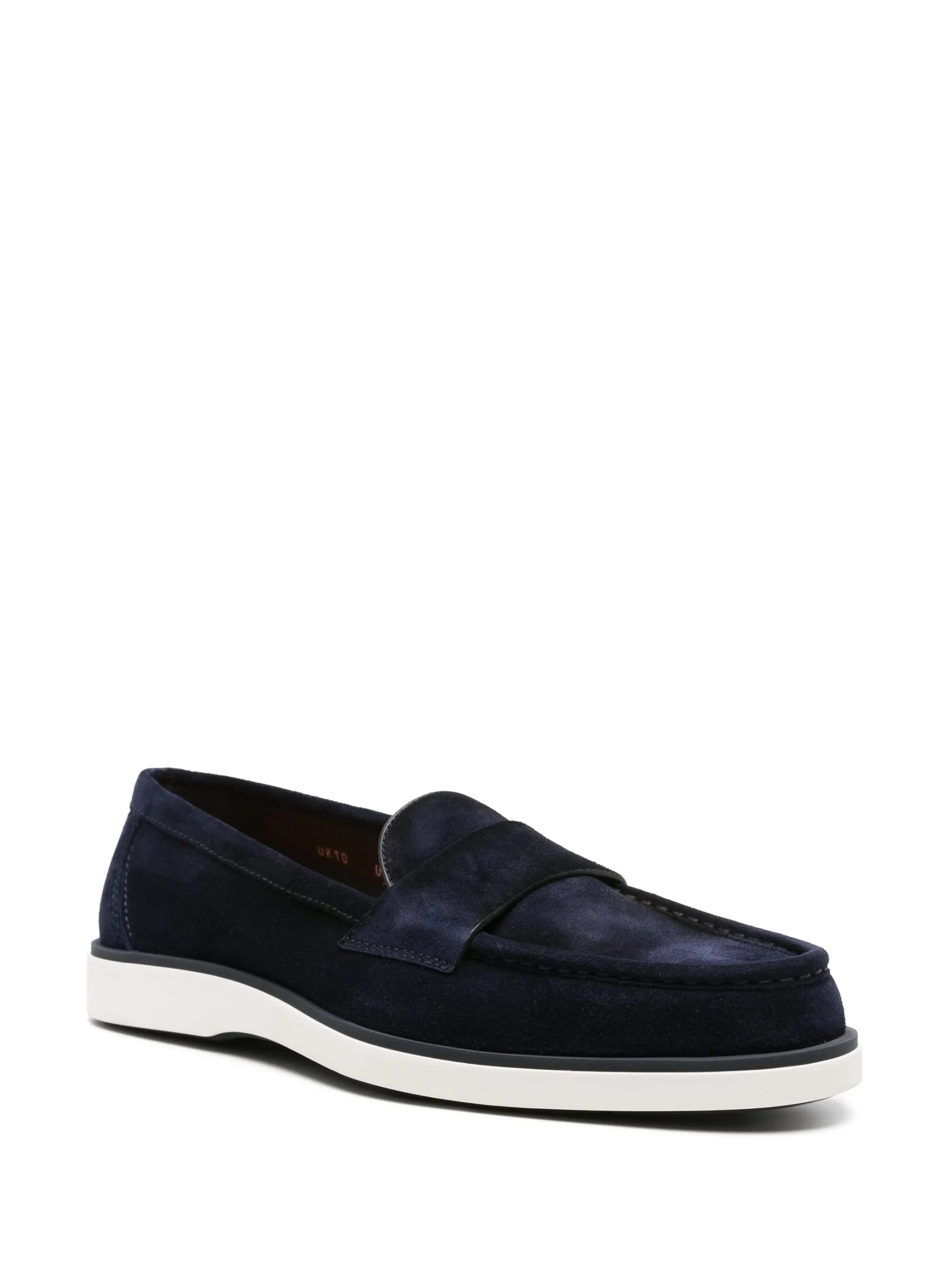 suede penny loafers