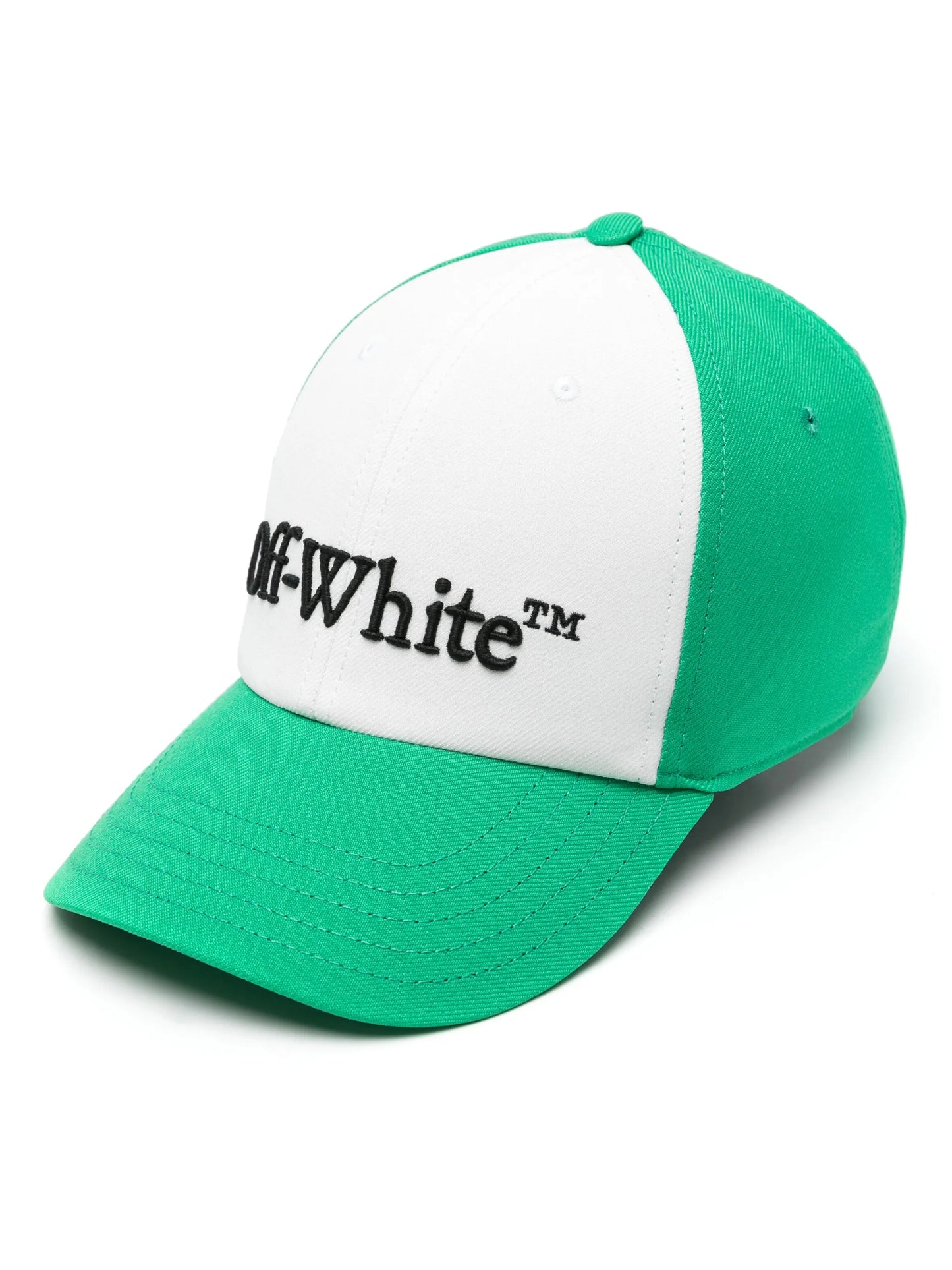 Drill embroidered-logo baseball cap