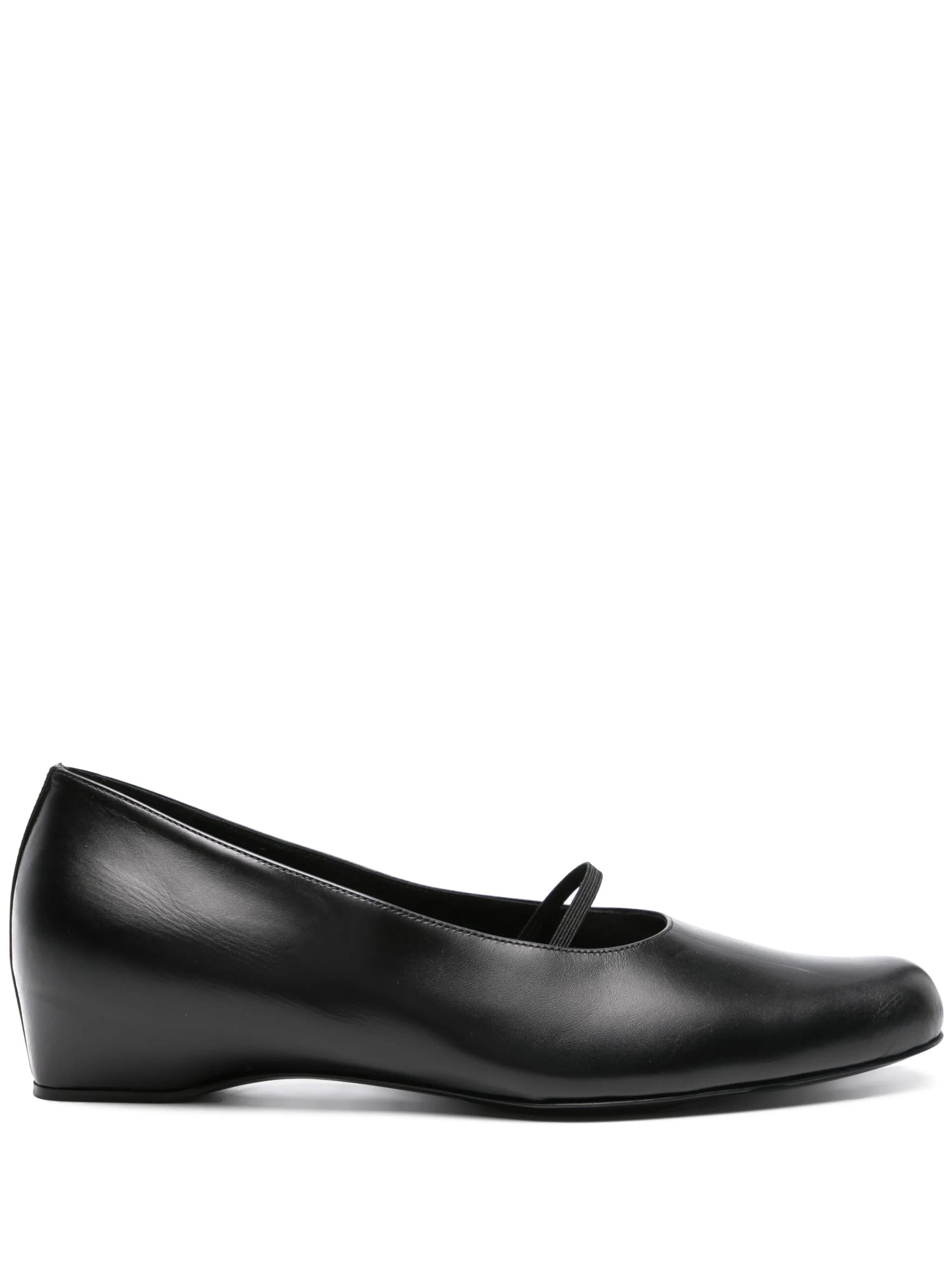 Marion leather ballerina shoes