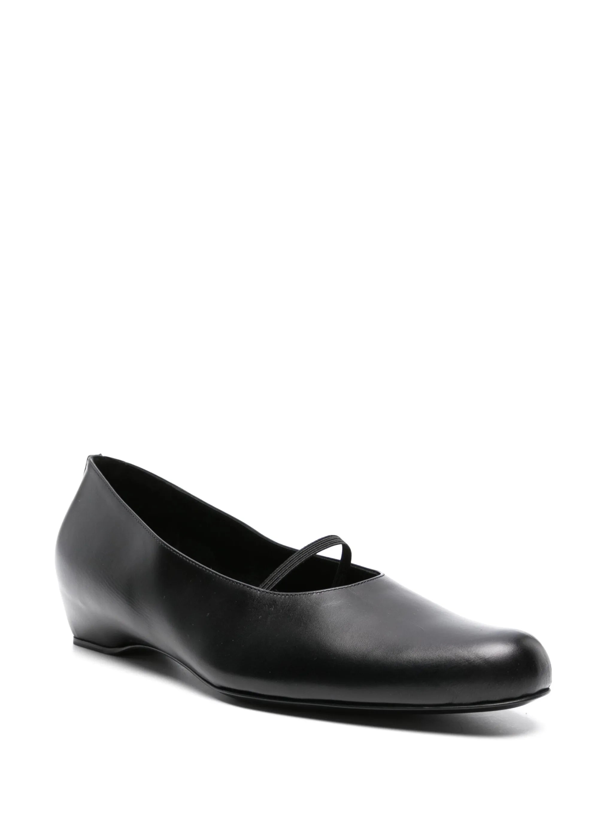 Marion leather ballerina shoes