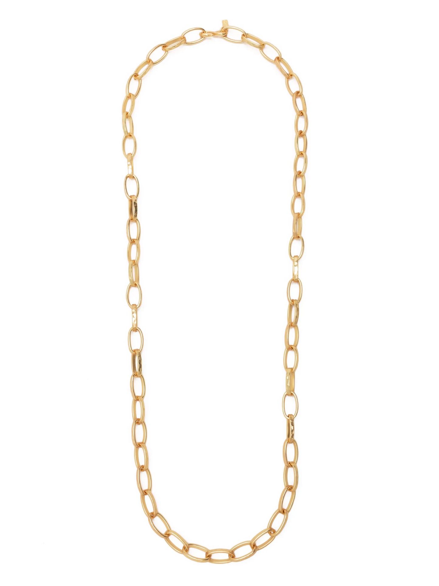 satin-finish chain necklace